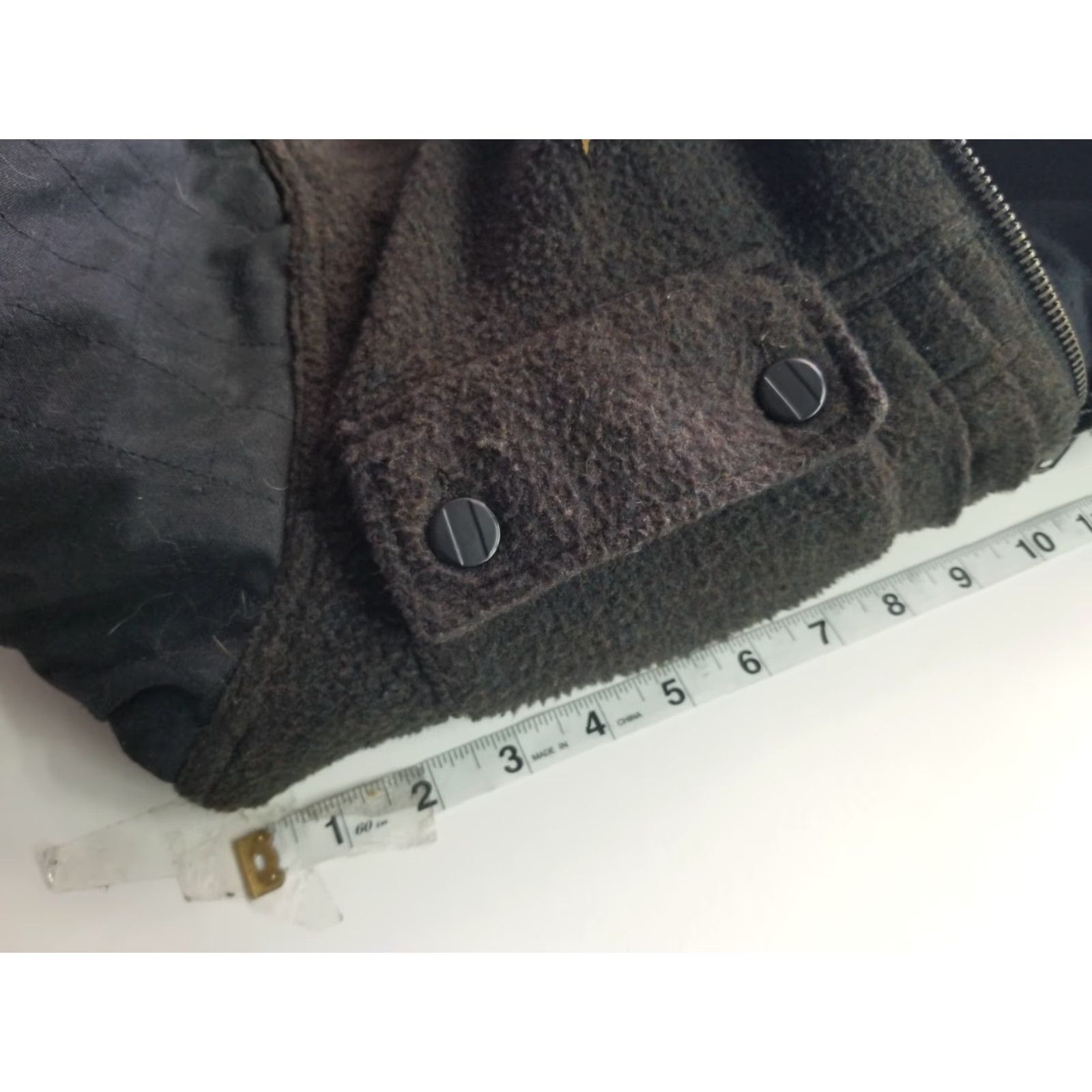 Vintage Comune Green Wool Blend Quilted Lining Jacket Medium Mens Wool Full Zip Snap Short Size US M / EU 48-50 / 2 - 3 Thumbnail
