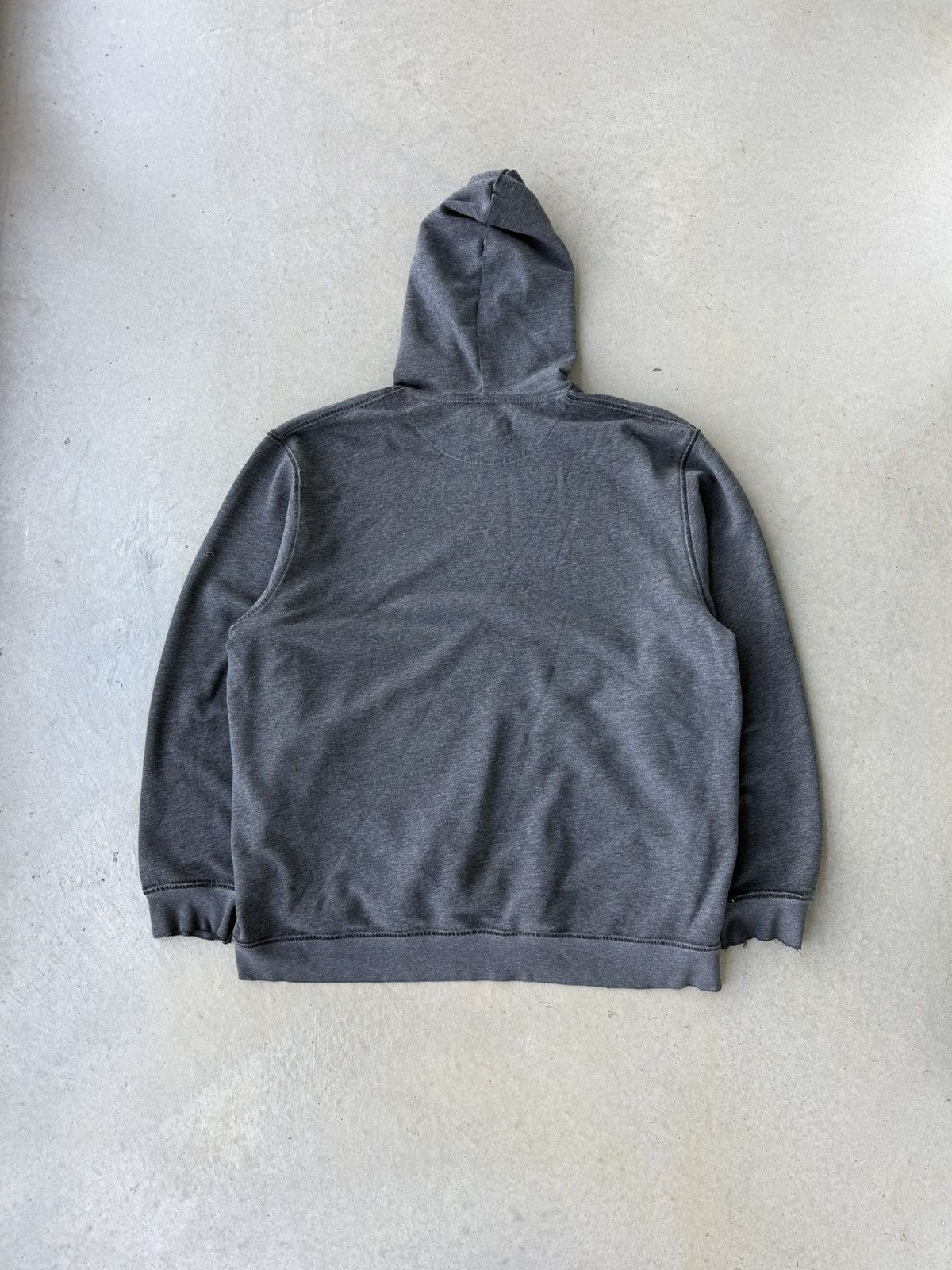 Vintage Vintage 90s Faded Grey Nike Check Swoosh Hoodie Size US XXL / EU 58 / 5 - 2 Thumbnail
