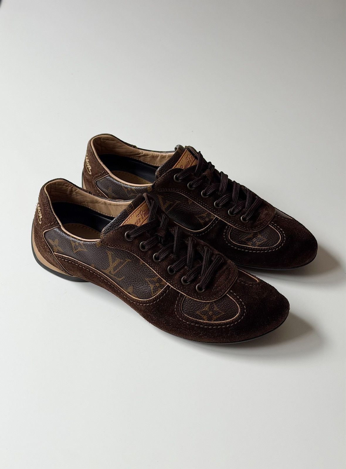 Louis Vuitton LOUIS VUITTON 2008 Monogram Low Profile Sneakers LV trainers Size US 6 / IT 36 - 4 Thumbnail