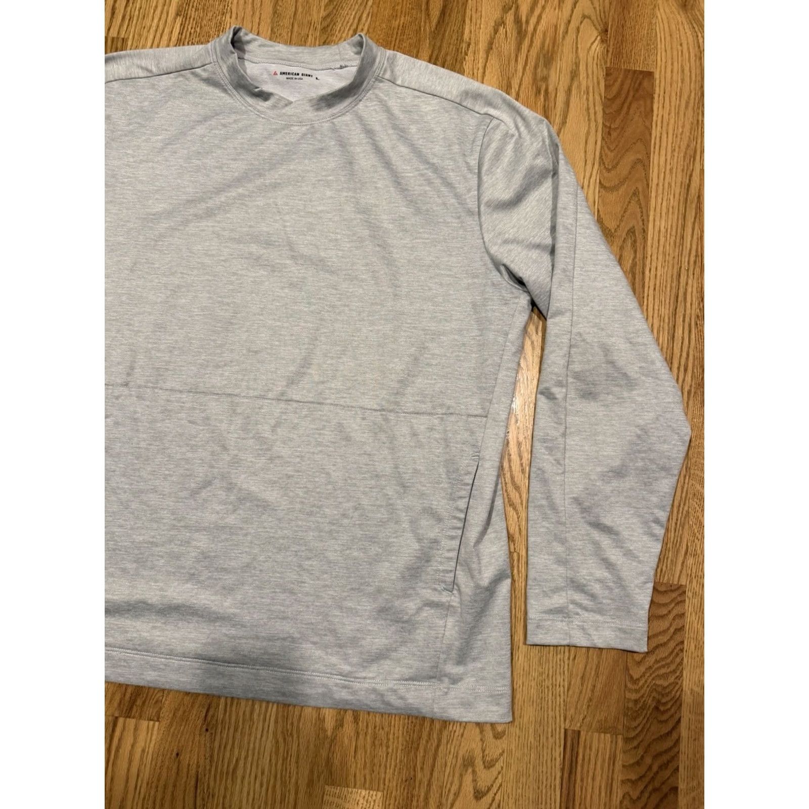 Vintage American Giant Pullover Mock Neck Top Men’s Size Large Performance Stretch Grey Size US L / EU 52-54 / 3 - 4 Thumbnail
