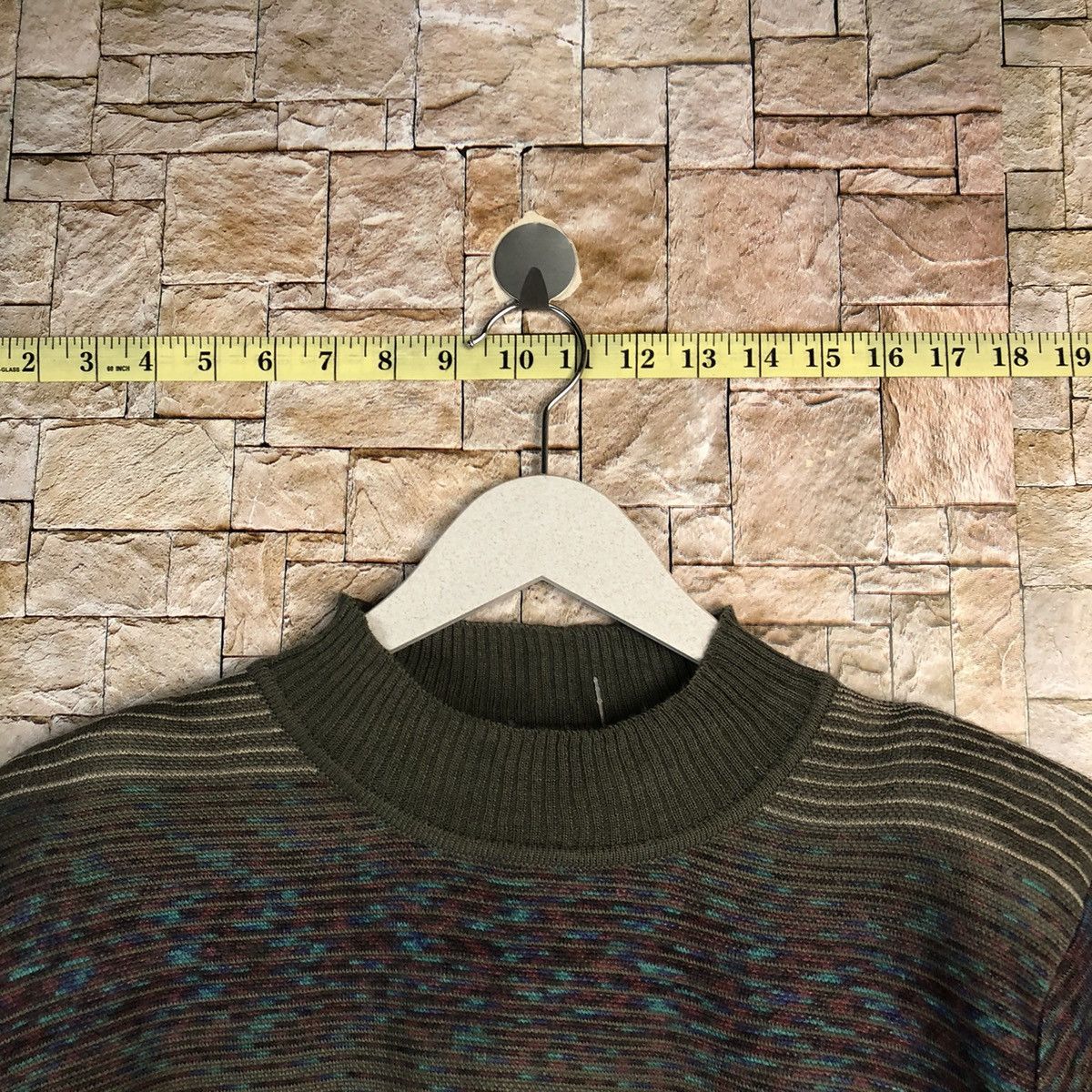Homespun Knitwear × Japanese Brand Pursuit De Ideal Green Knitwear #A897 Size M / US 6-8 / IT 42-44 - 4 Thumbnail