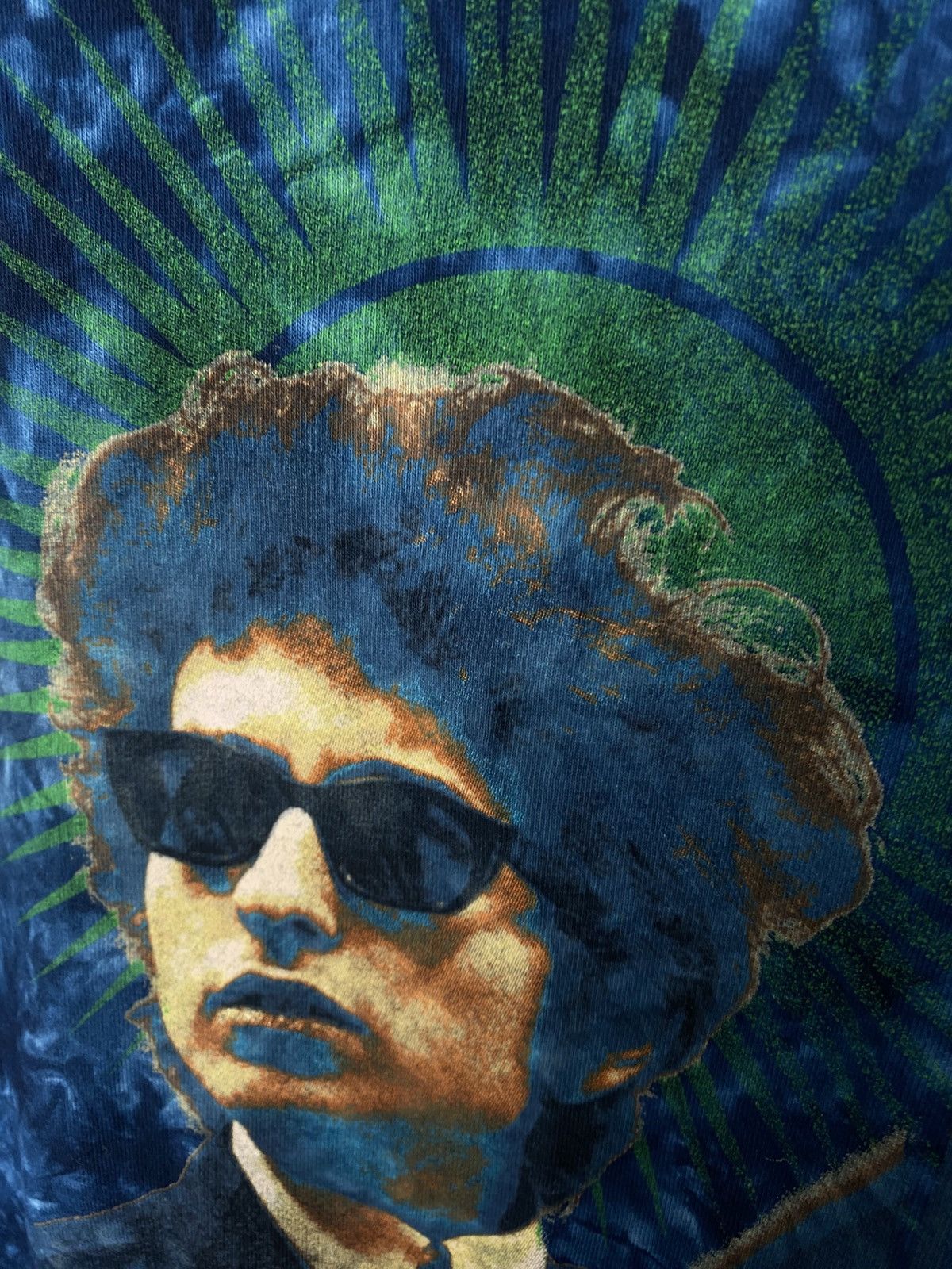 Band Tees Bob Dylan Tye Dye 2004 y2k L hippie rare hand dyed by Sundog Size US L / EU 52-54 / 3 - 7 Thumbnail