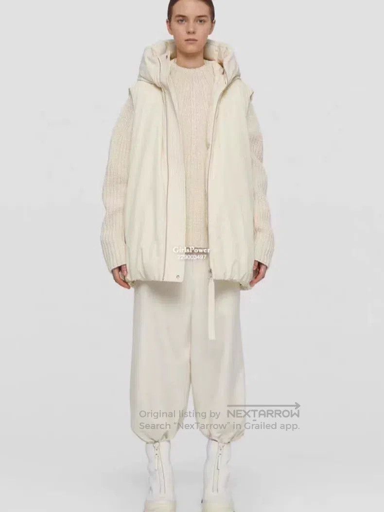Jil Sander Jil Sander size 32 Ivory Hooded Down Vest Size XS / US 0-2 / IT 36-38 - 8 Thumbnail