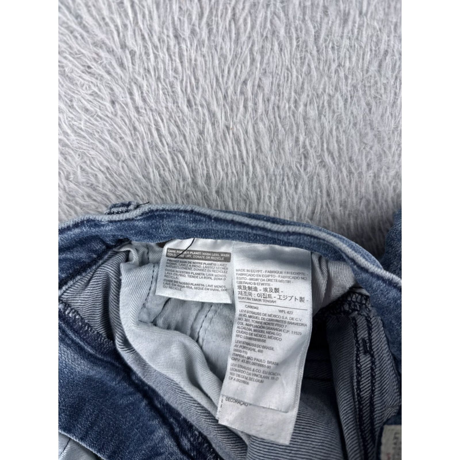 Levi's LEVI'S Jeans Adult 31 Blue Denim 502 Straight 5-Pocket Regular Cotton Premium Vintage No Size US 31 - 7 Thumbnail