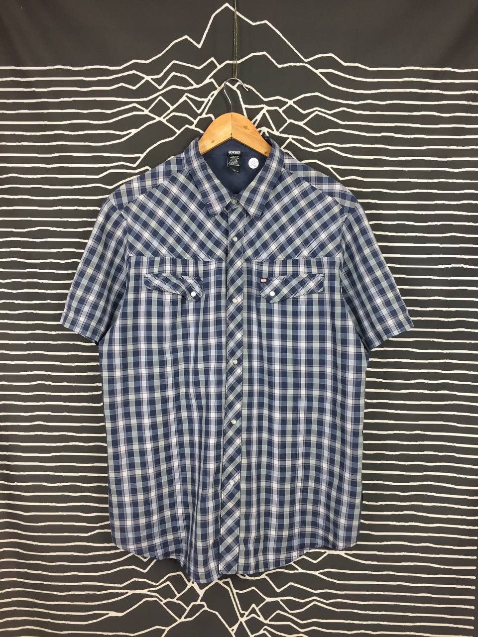 Split SPLIT Skateboards Pearl Snap Button Western Plaid Shirt Size US XL / EU 56 / 4 - 1 Thumbnail