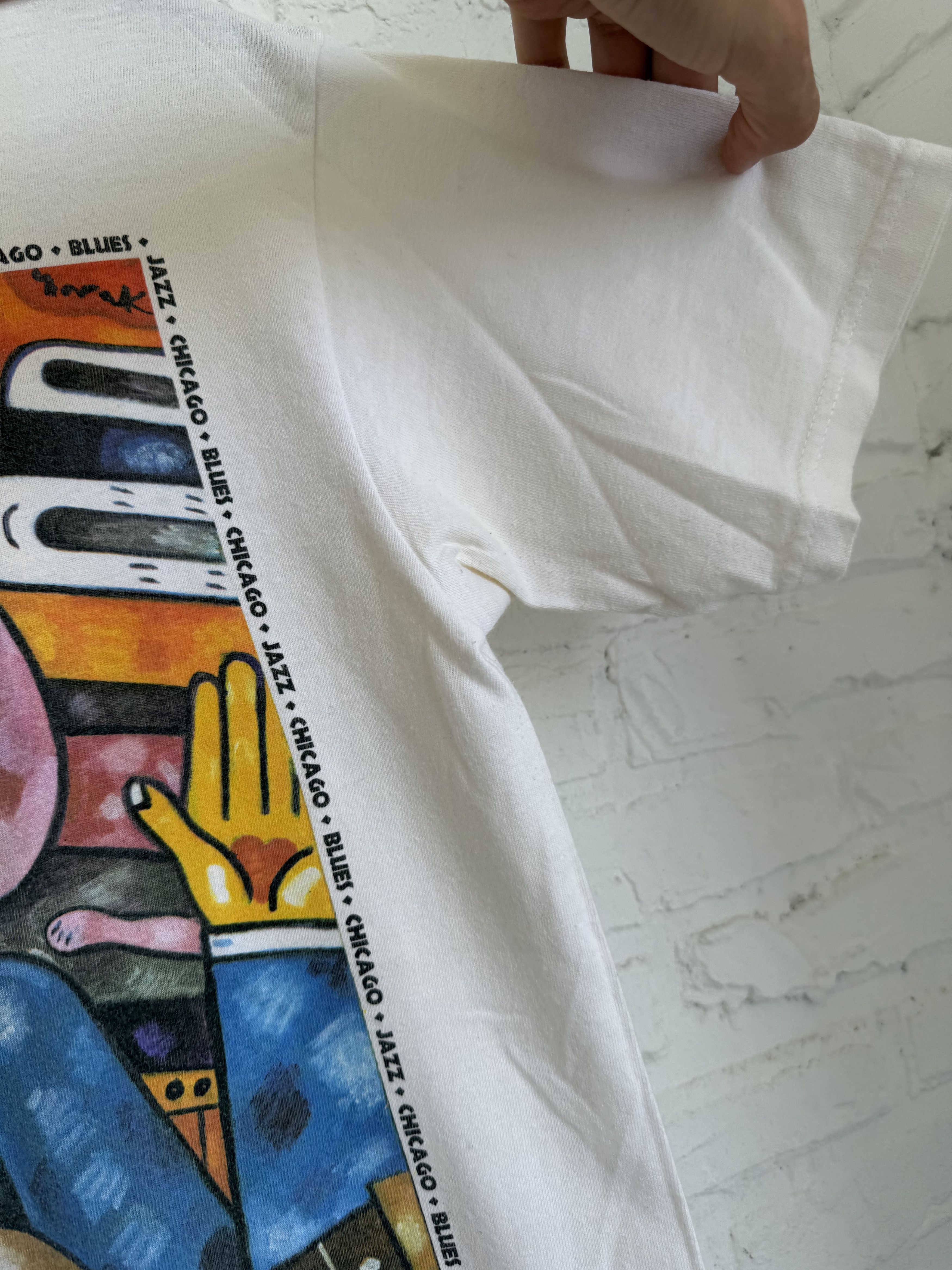 Arts & Science × Band Tees × Vintage Vintage 90s Chicago Jazz Blues Festival art t-shirt Size US S / EU 44-46 / 1 - 7 Thumbnail