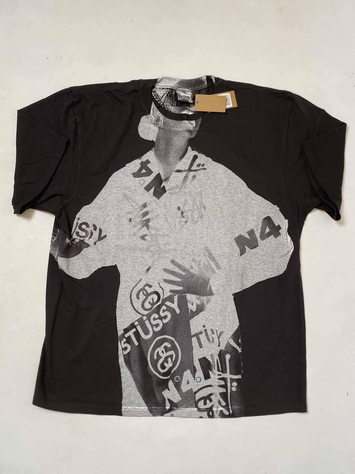 Stussy Stüssy Lady Paris T-shirt L, black, with print new with tag. Size US L / EU 52-54 / 3 - 1 Thumbnail