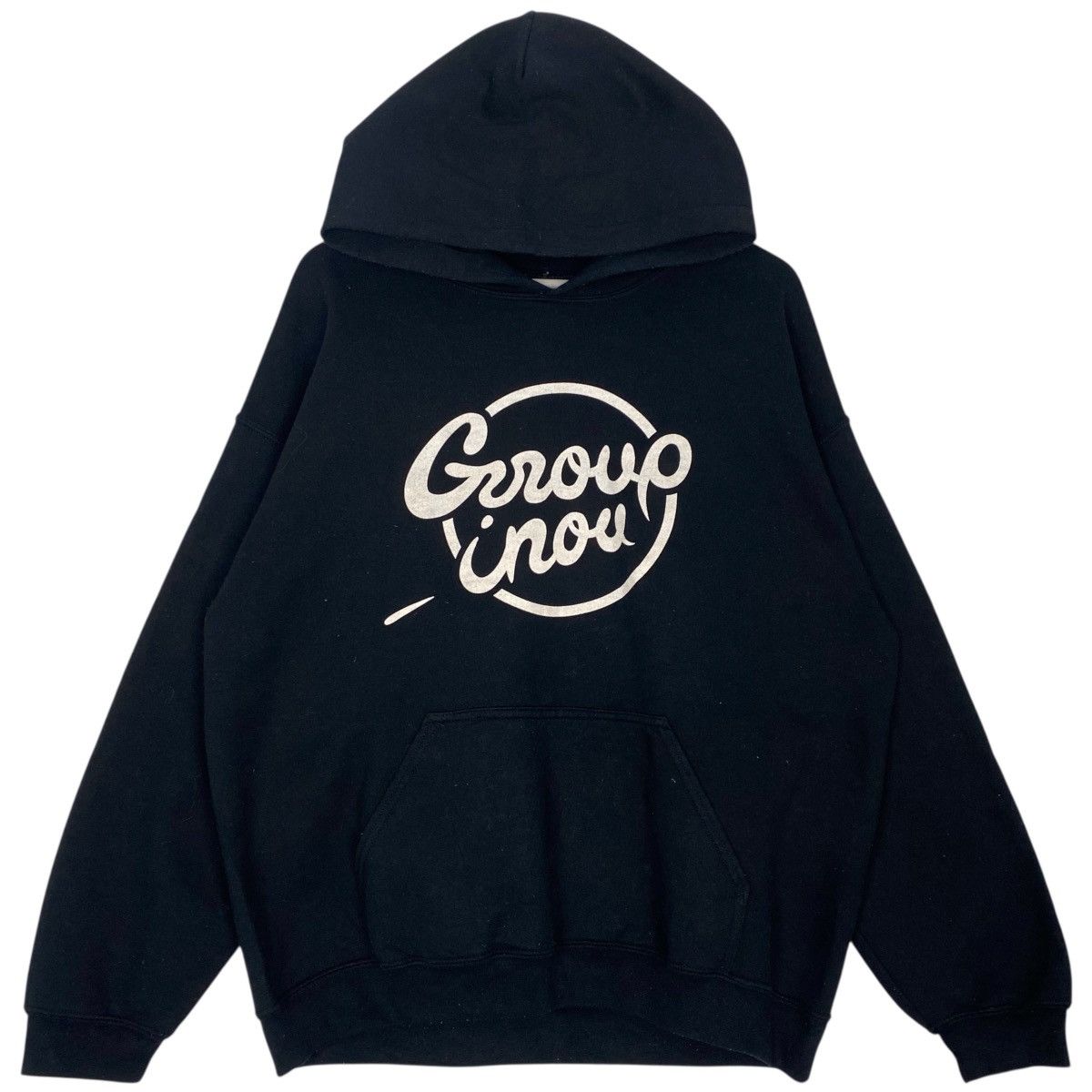 Vintage Japanese Hip Hop Duo Group_Inou Hoodie Sweater Black