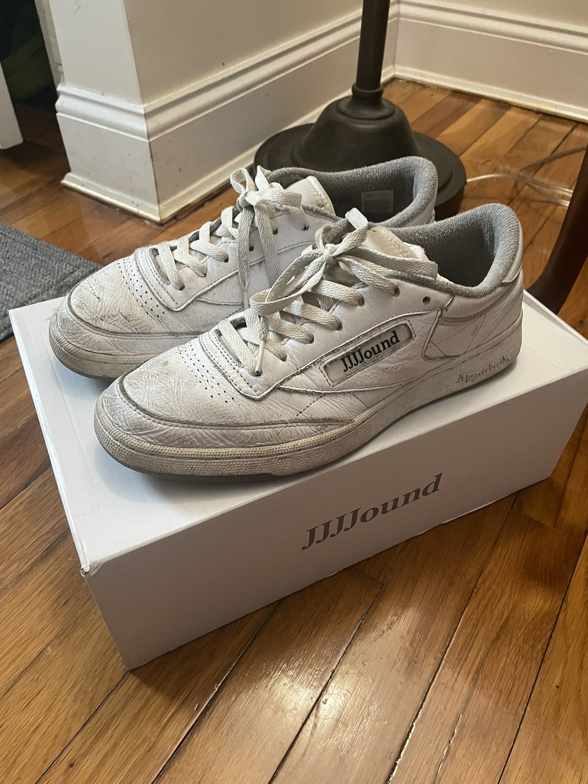 JJJJound × Reebok JJJJound x Reebok | Club C 85 OG White Grey size 10 Size US 10 / EU 43 - 1 Thumbnail
