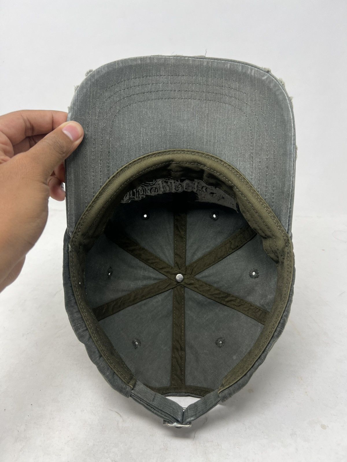 Japanese Brand Choppers Jeans Distressed Style Embroidered Hat Cap Size ONE SIZE - 6 Thumbnail