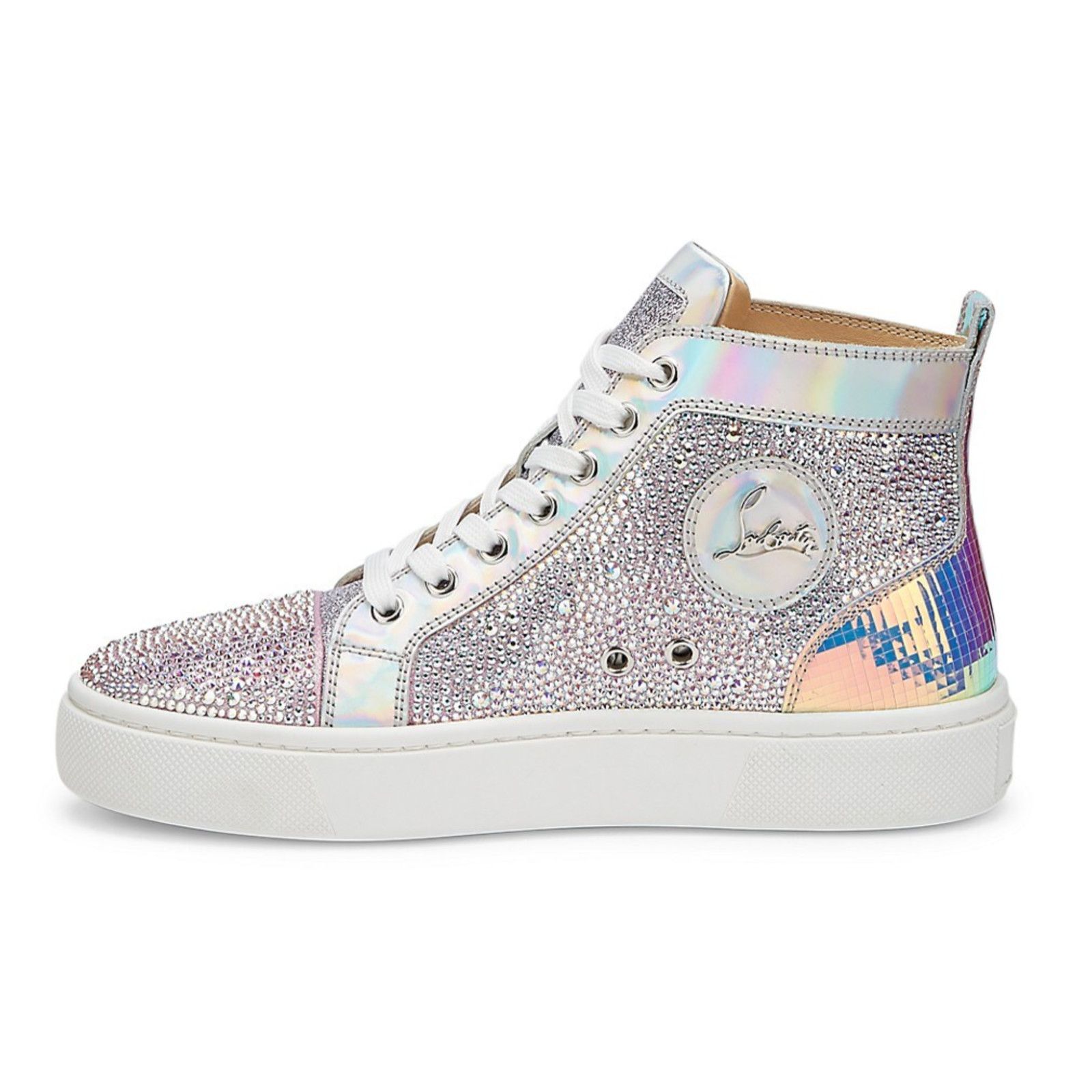 Christian Louboutin Super Louis Strass Flat SD AB Crystal High Top Sneaker 36 Size US 6 / IT 36 - 8 Thumbnail