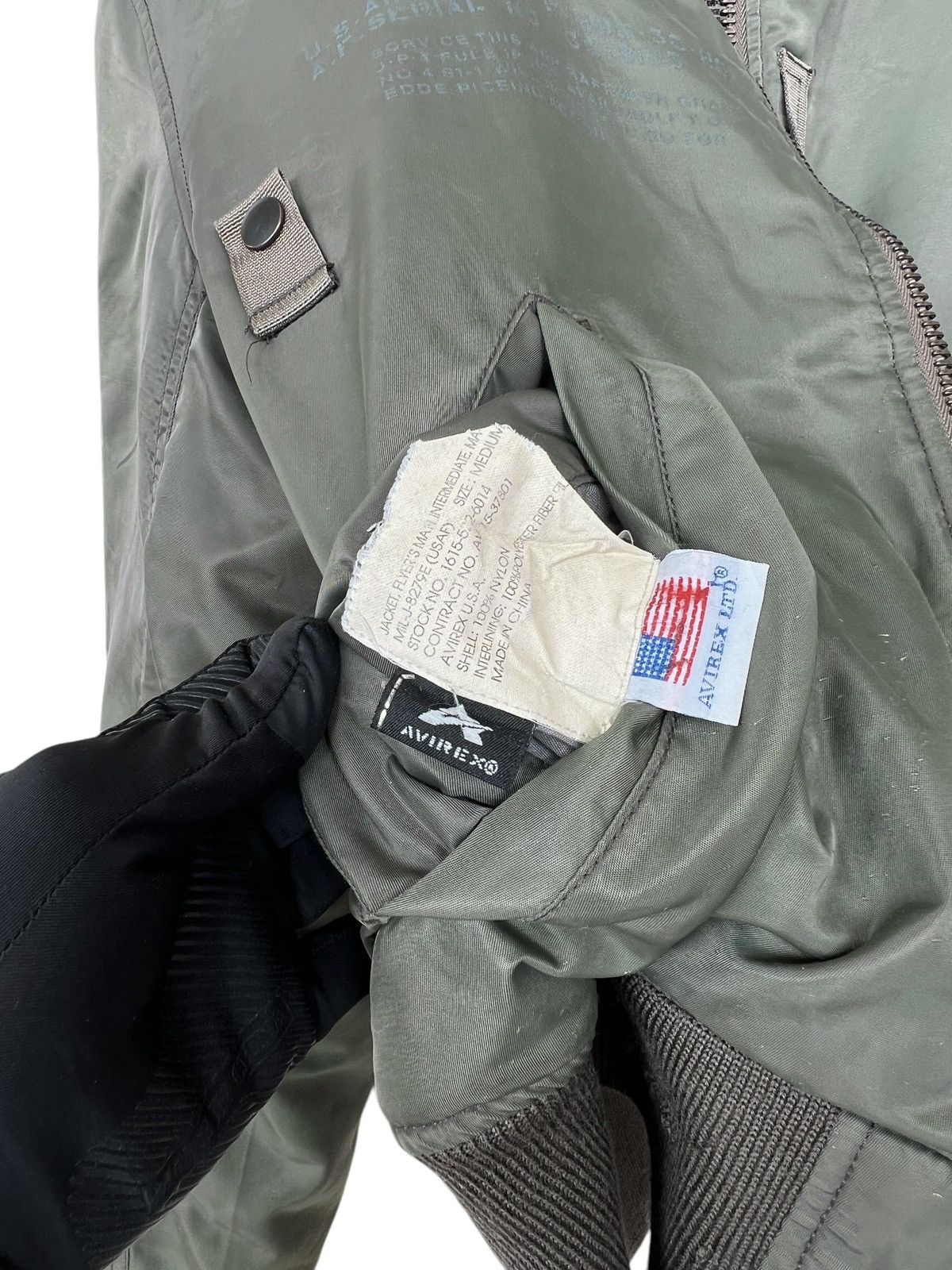 Avirex PICK🔥🔥Avirex USAF Distressed Ma1 Bomber Jacket Size US M / EU 48-50 / 2 - 16 Thumbnail