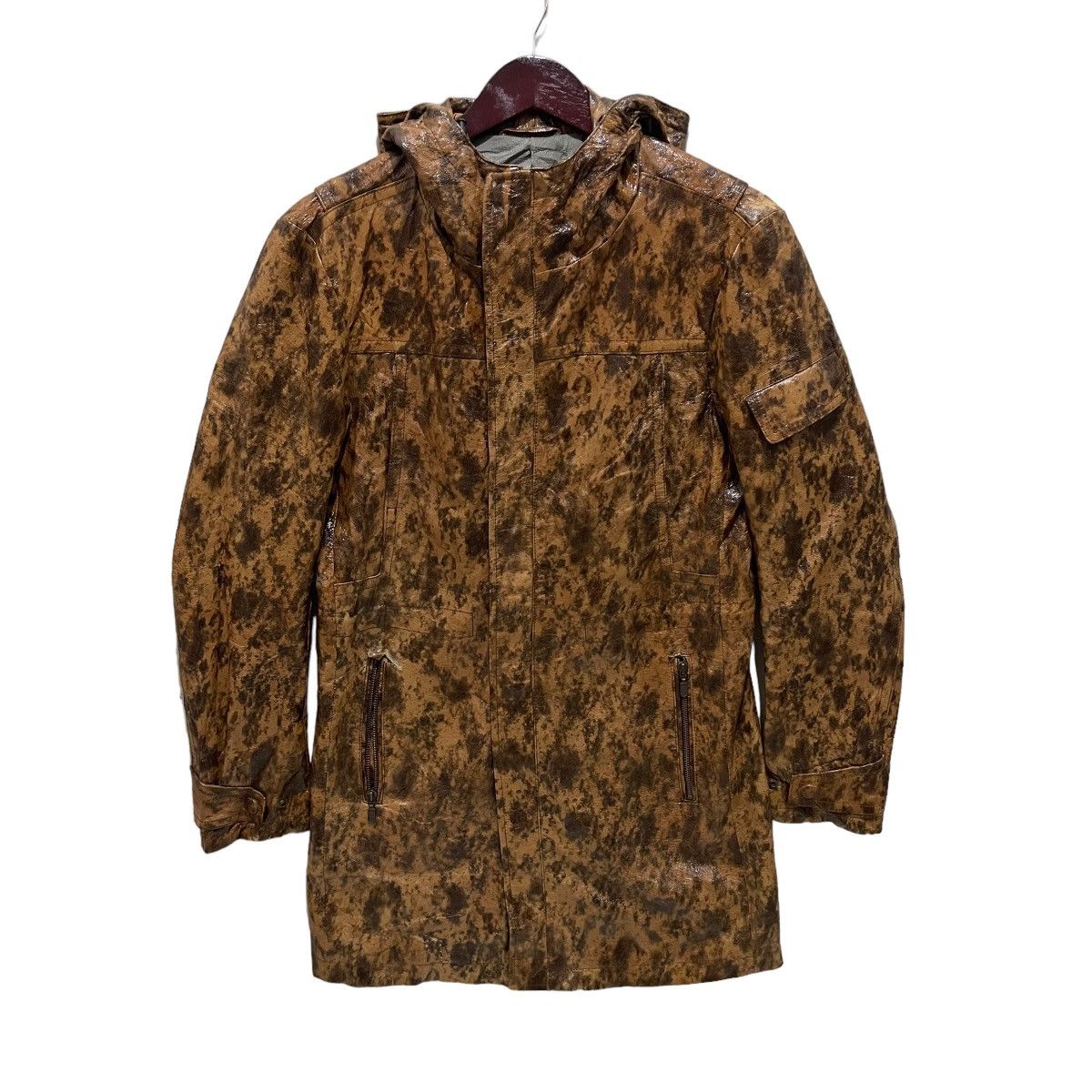 Tornado Mart Tornado Mart Leather Trench Coat Hoodie Jacket Size US L / EU 52-54 / 3 - 2 Thumbnail