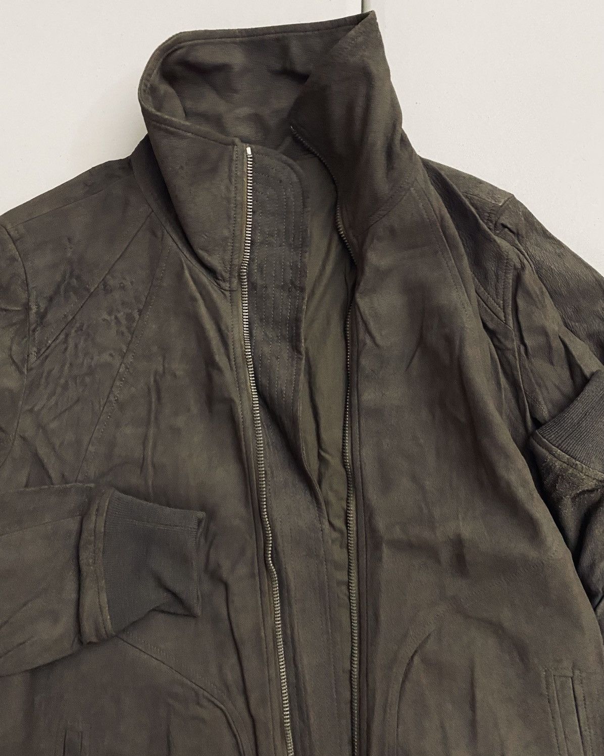 Rick Owens Rick Owens Blistered Lamb High Neck Intarsia DNA Dust Jacket Size US L / EU 52-54 / 3 - 23 Thumbnail