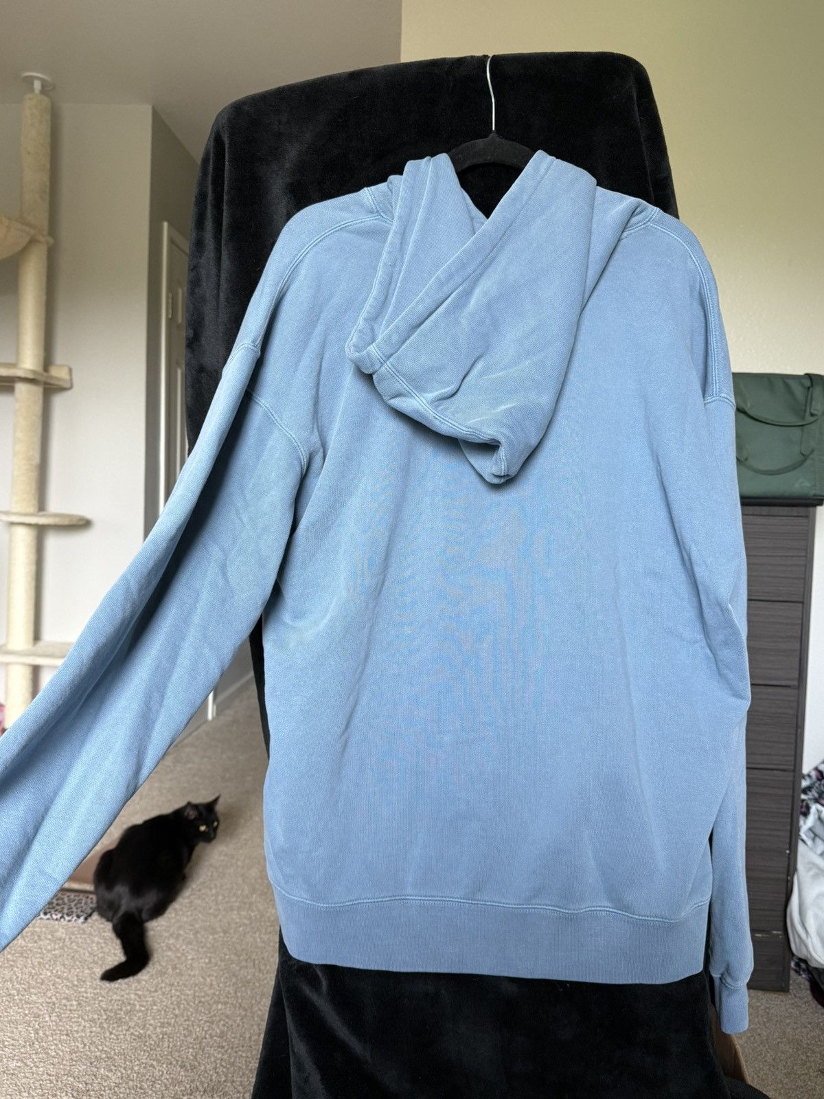 Obey Obey Pigment Dyed Hoodie Baby Blue Minimal Streetwear Size US M / EU 48-50 / 2 - 2 Thumbnail
