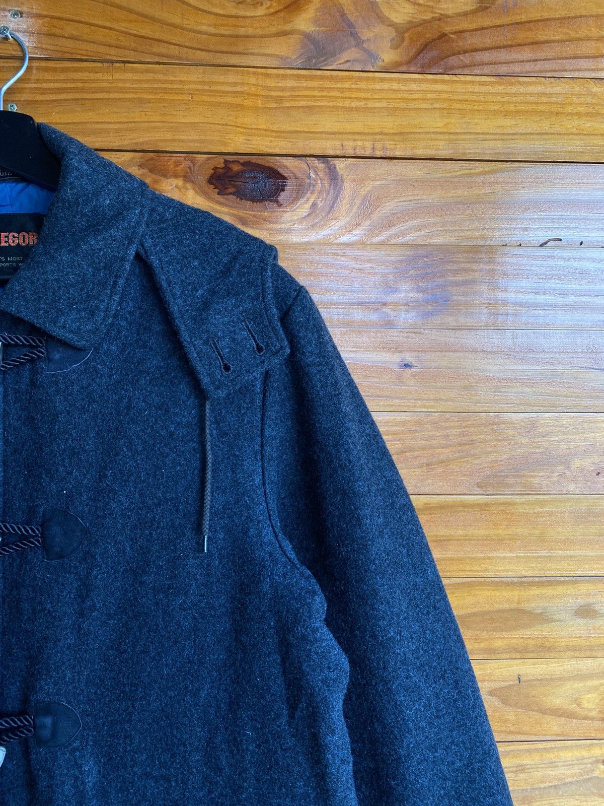 McGregor Vintage McGregor Wool Duffle Coat Hooded Toggle Jacket Grey Size US M / EU 48-50 / 2 - 8 Thumbnail