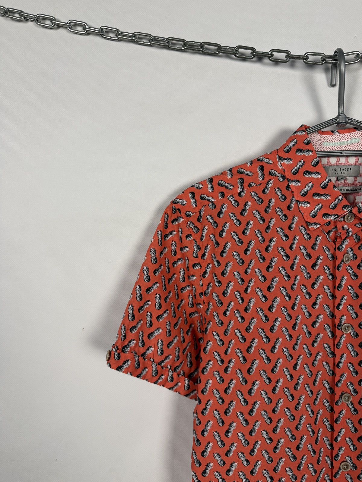 Ted Baker Ted Baker London Short Sleeve Shirt Pineapples Logo Size 3 Size US S / EU 44-46 / 1 - 3 Thumbnail