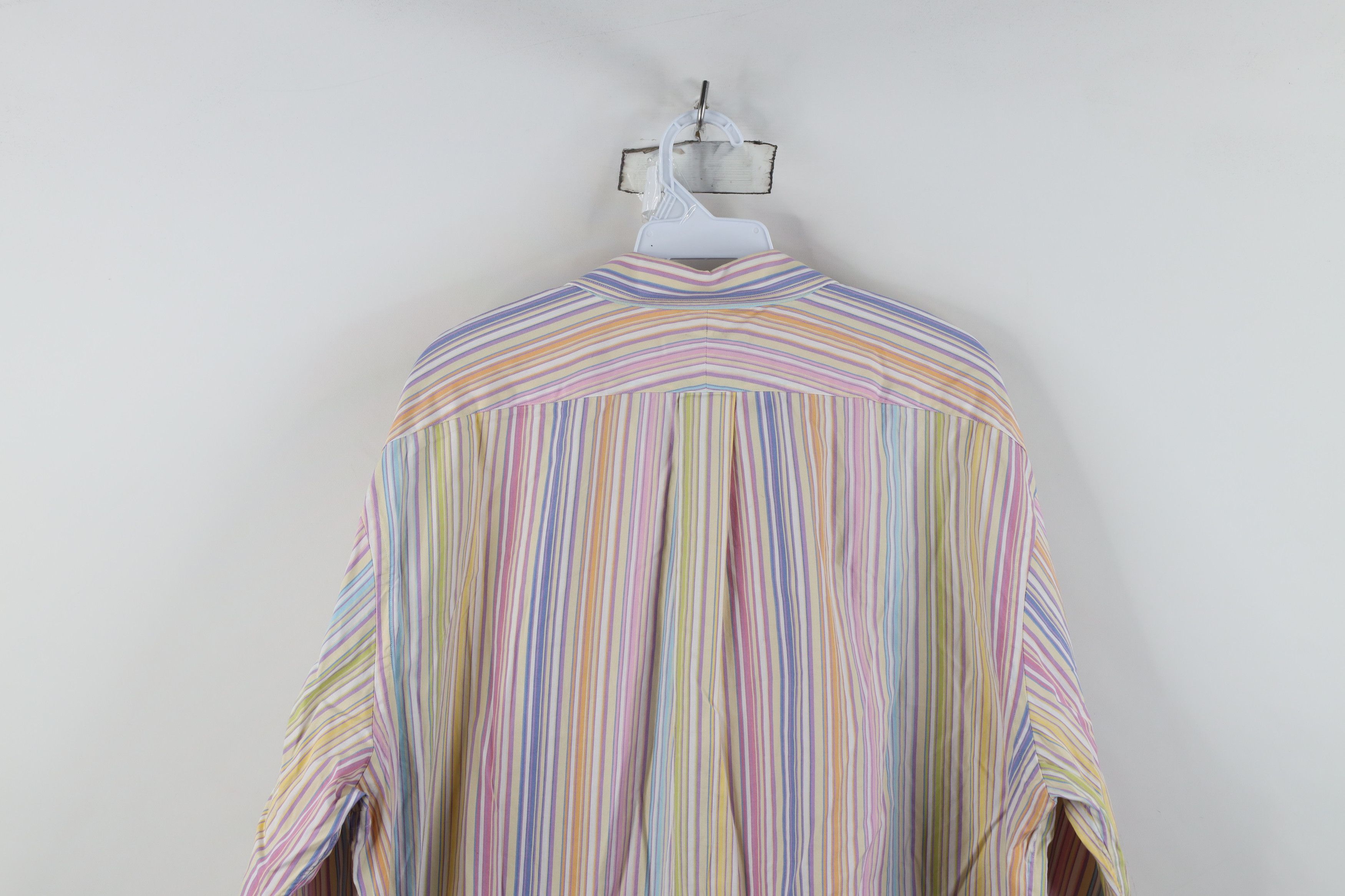 Lands' End Vintage Lands End Striped Pinpoint Oxford Button Down Shirt Size US L / EU 52-54 / 3 - 11 Thumbnail
