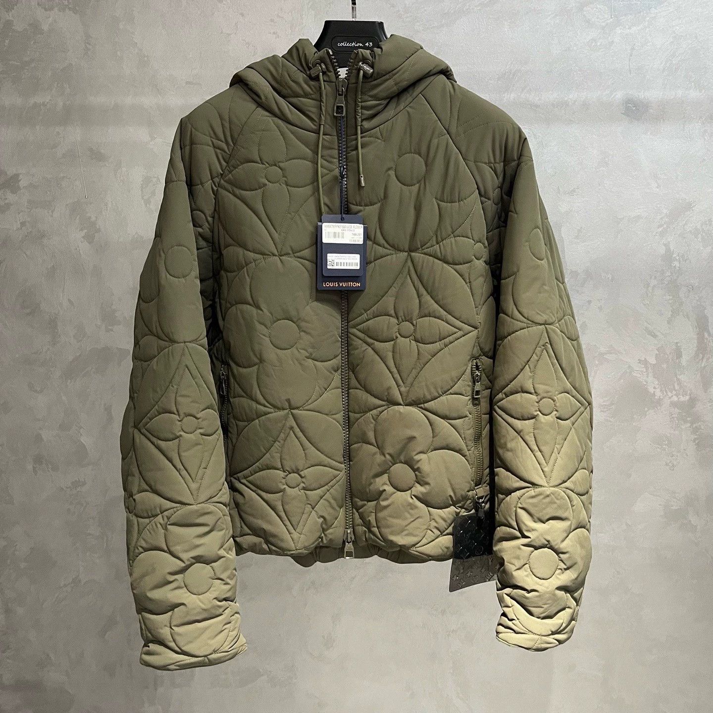 Louis Vuitton Louis Vuitton Green Monogram Quilted Hoodie Jacket Size XL / US 12-14 / IT 48-50 - 1 Thumbnail