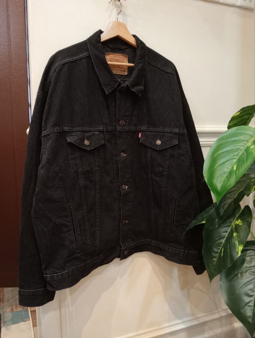 Levi's Vintage Clothing RARE VINTAGE 90s LEVI'S 70507 BLACK DENIM JACKET - SIZE XXL Size US XXL / EU 58 / 5 - 2 Thumbnail