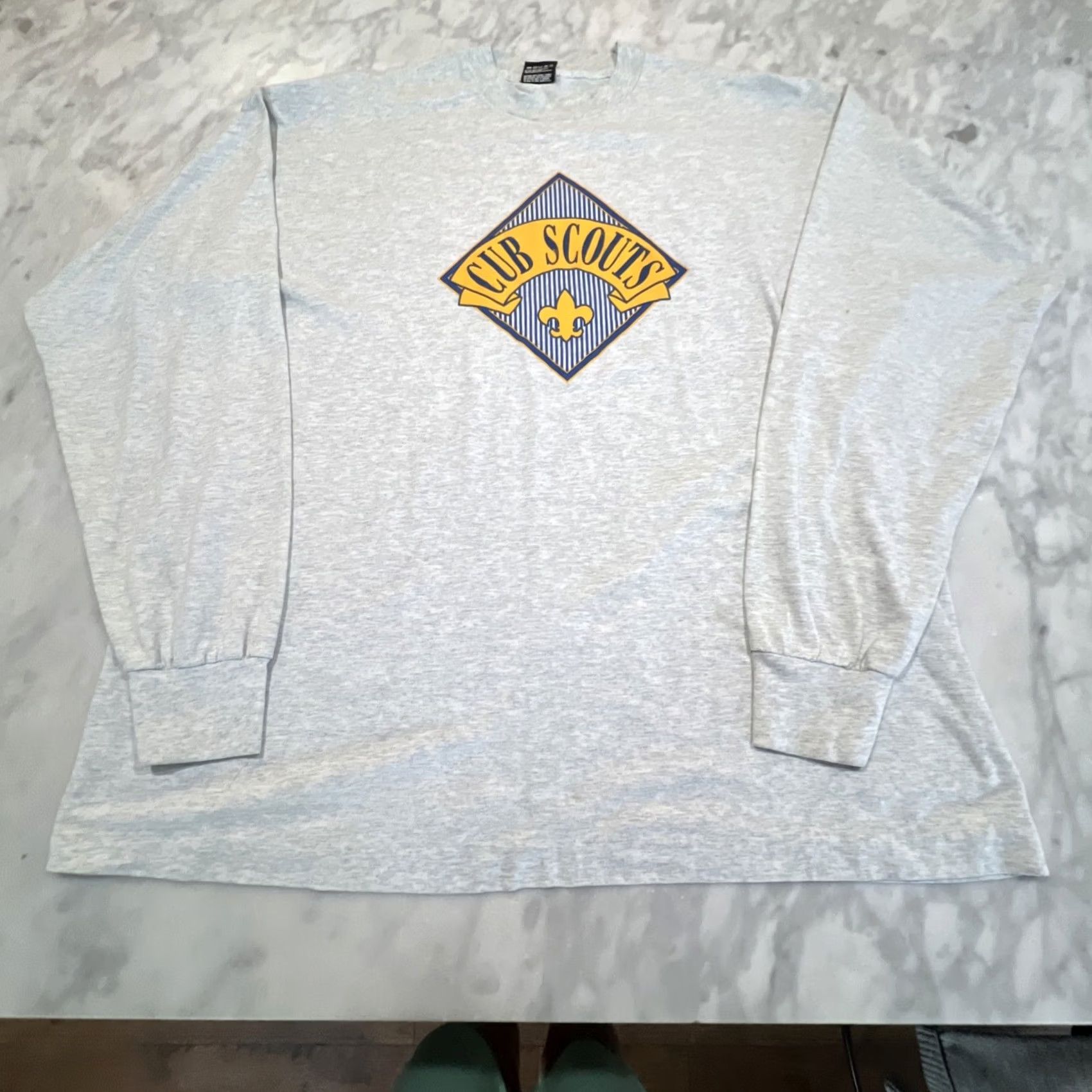 Fruit Of The Loom VINTAGE Best Fruit of the Loom Cub Scouts Shirt Mens 2XL Gray Long Sleeve Single Stitch 90s Emblem Graphic Print Logo Size US XXL / EU 58 / 5 - 3 Thumbnail