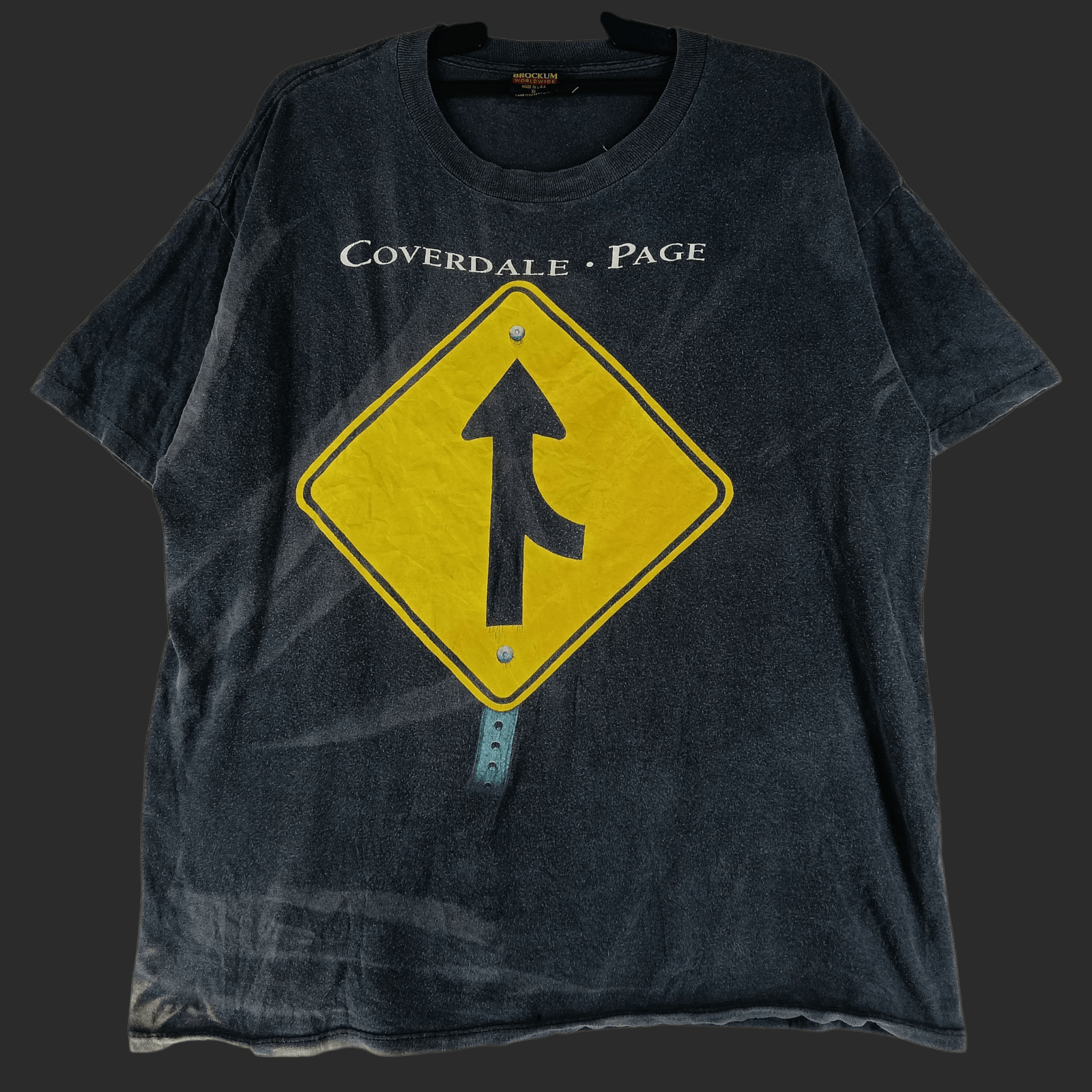 Band Tees Vintage 90's English singer David Coverdale Guitarist Size US XL / EU 56 / 4 - 1 Thumbnail