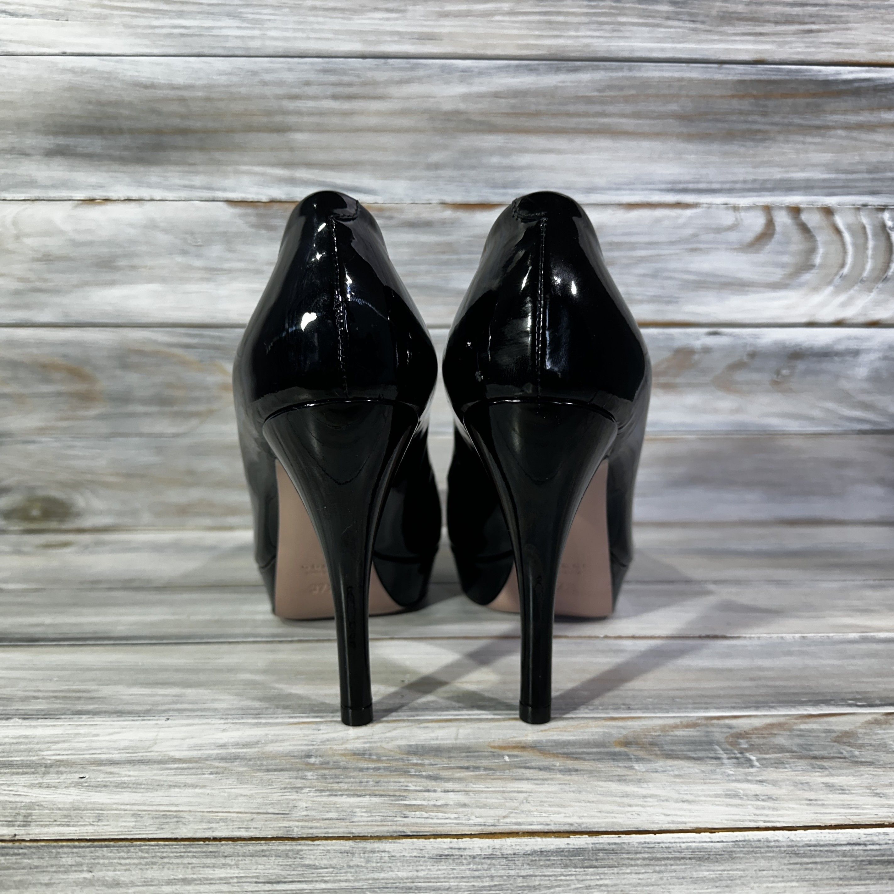 Gucci × Leather Gucci Patent Leather Heels Women's Shoes Black Made In Italy Size US 7.5 / IT 37.5 - 22 Thumbnail