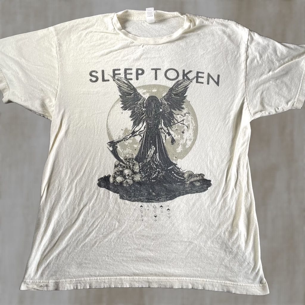 Vintage Sleep Token Shirt Men’s Large Take Me Back To Eden Crew Neck Short Sleeve tan Cotton 2020-2029 Size US L / EU 52-54 / 3 - 1 Thumbnail