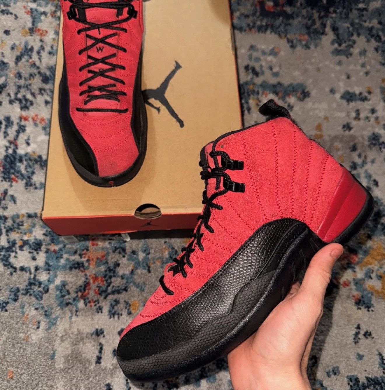 Jordan Brand Jordan 12 Reverse Flu Game Size US 9 / EU 42 - 1 Thumbnail