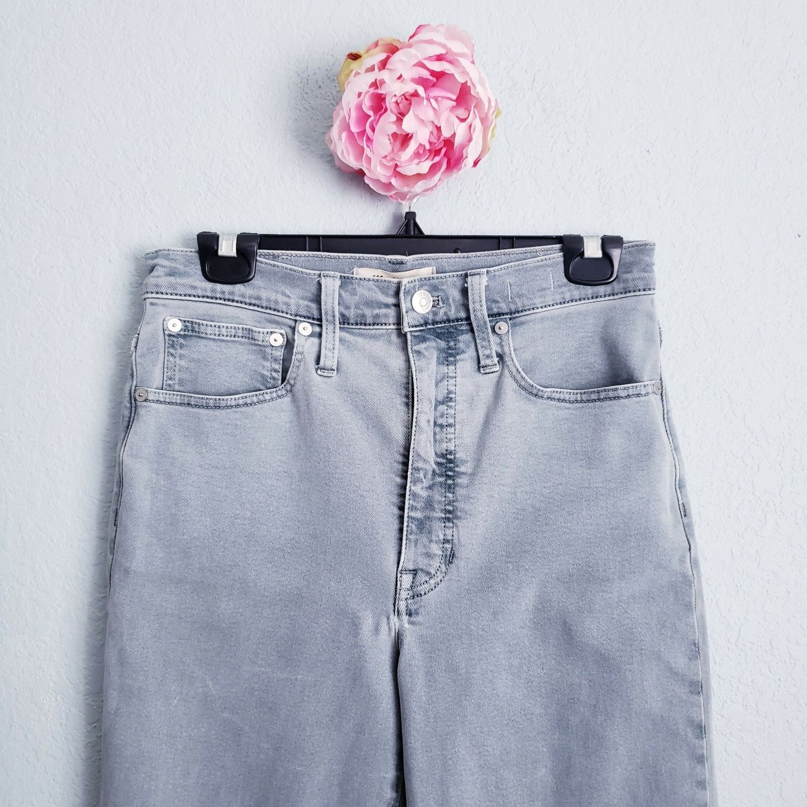 Madewell Madewell Light Wash Balloon High Rise Cropped Jeans Sz 27 Size 27" / US 4 / IT 40 - 3 Thumbnail