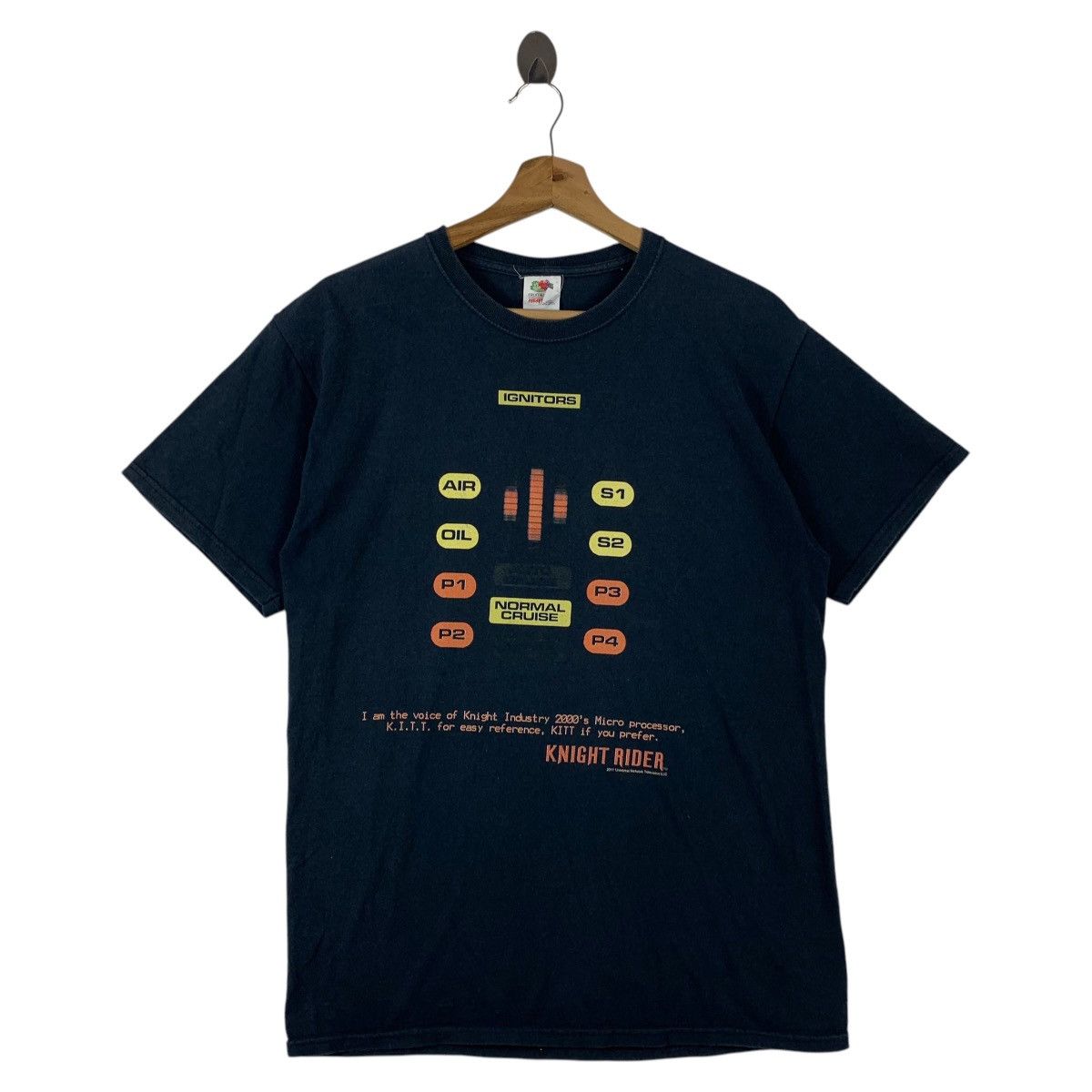 Fruit Of The Loom Vintage 00s KNIGHT RIDER Graphic movie tee Size US M / EU 48-50 / 2 - 1 Thumbnail