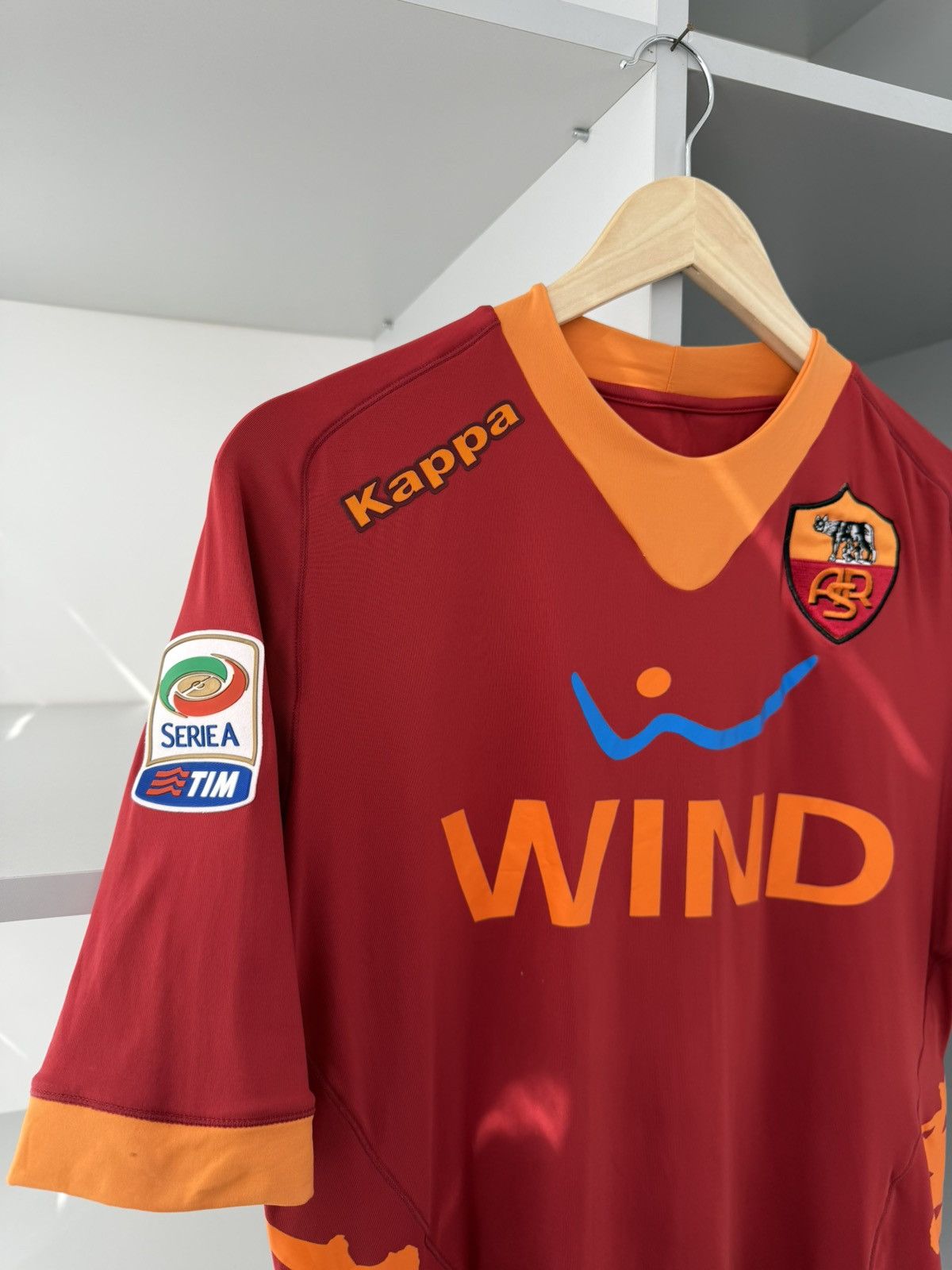 Kappa Kappa AS Roma Italy Tim 2011 2012 Home Jersey Size US M / EU 48-50 / 2 - 6 Thumbnail