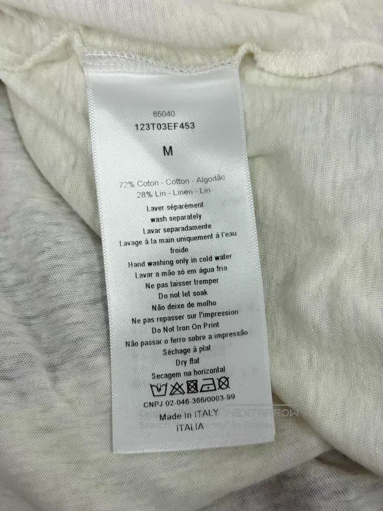 Dior Dior White printed short-sleeved T-shirt Size M / US 6-8 / IT 42-44 - 5 Thumbnail