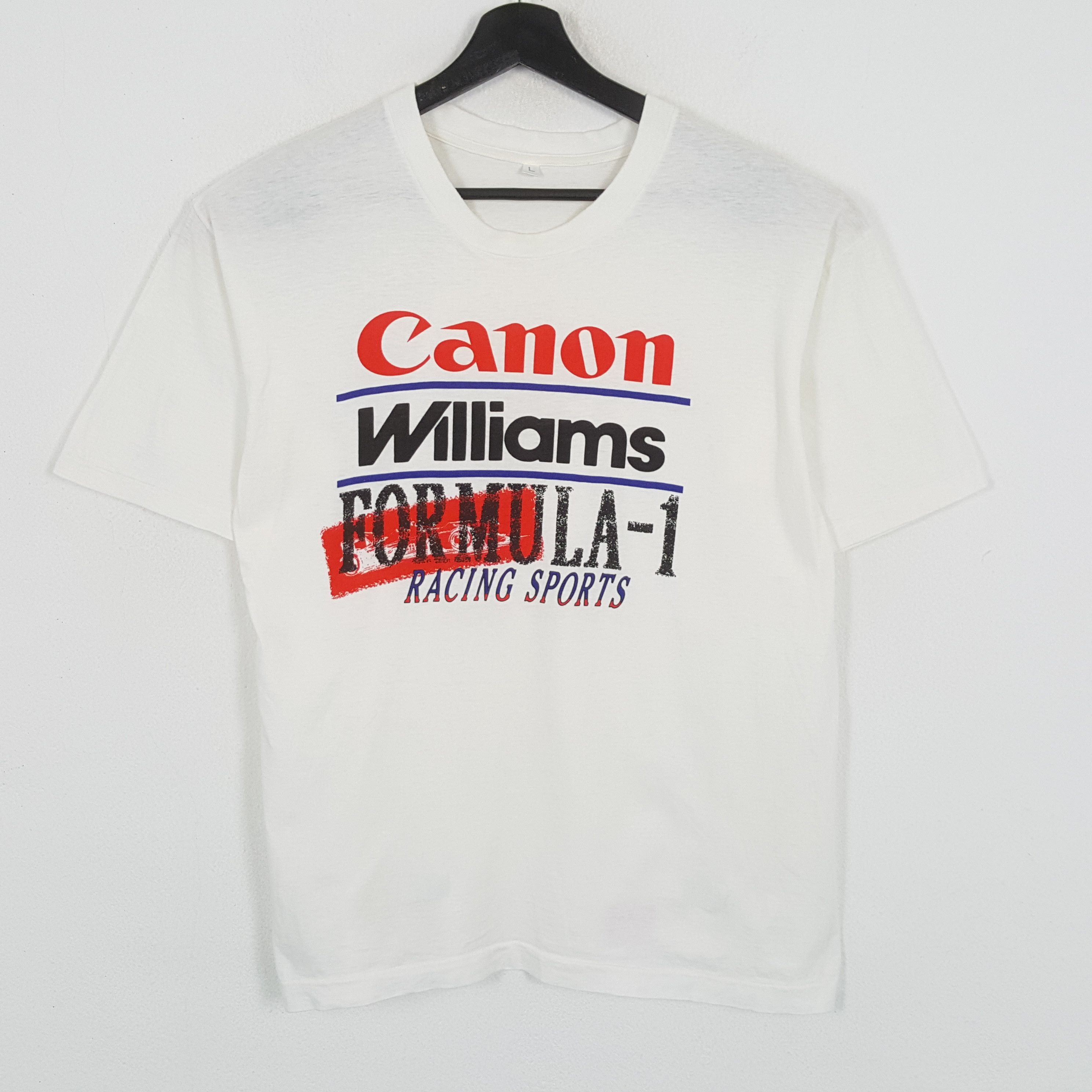 Canon × Vintage CANON WILLIAMS FORMULA 1 Racing Sports Tshirt Size US L / EU 52-54 / 3 - 1 Thumbnail