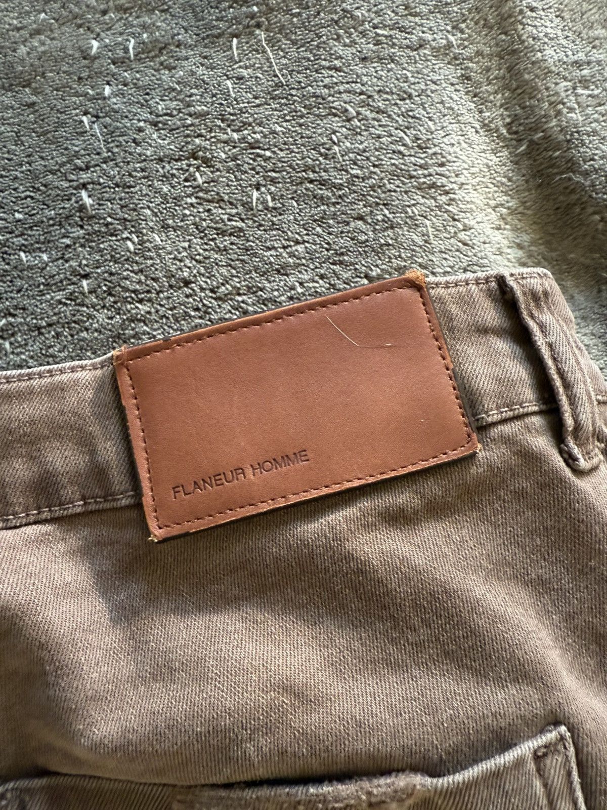 Other Flanuer Homme Carpenter Flared Jeans in Dark Brown Denim Size US 34 / EU 50 - 14 Thumbnail