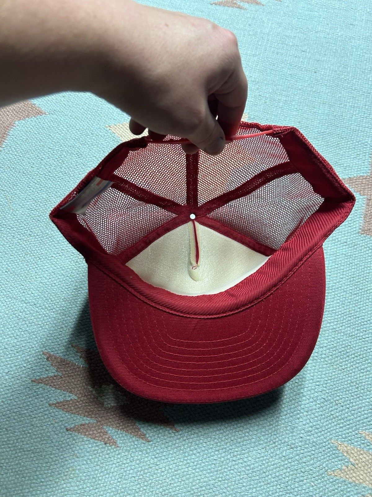 Vintage Vtg trucker hat Ken’s redi mix concrete truck construction Size ONE SIZE - 5 Thumbnail