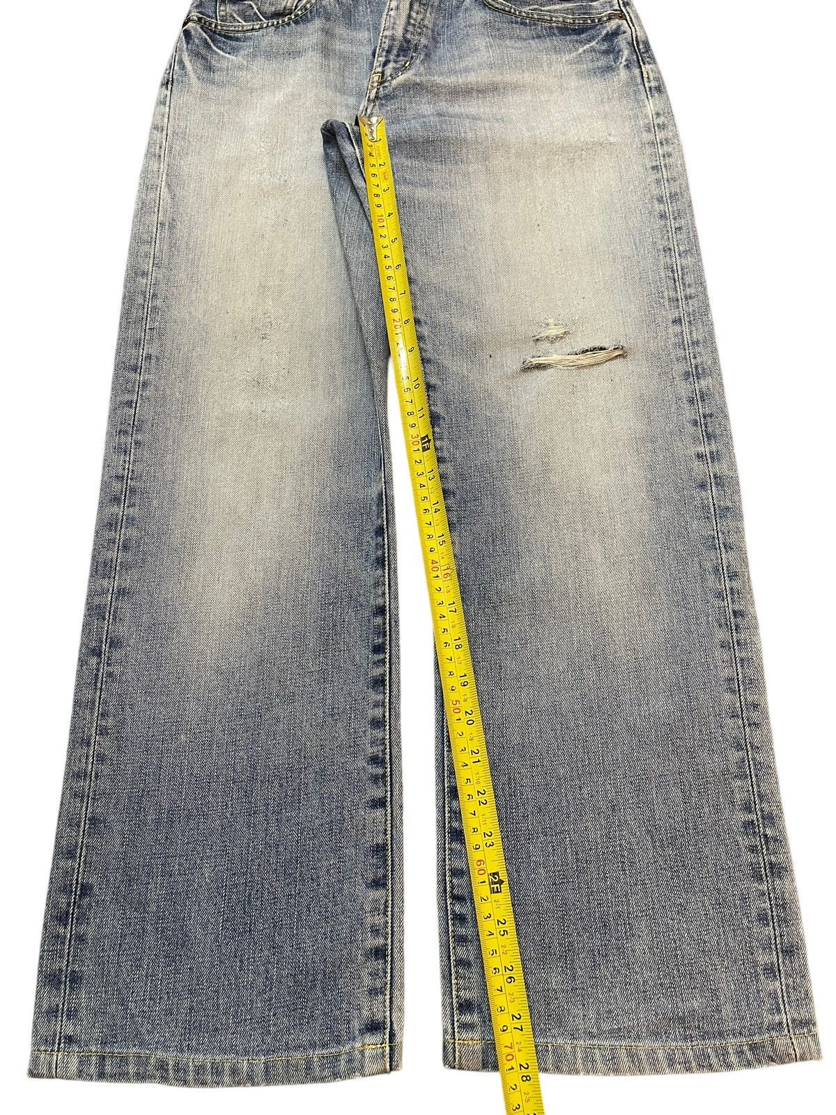 Uniqlo Vintage Japanese Uniqlo Faded Wash Distress Baggy Jeans Size US 29 - 13 Thumbnail