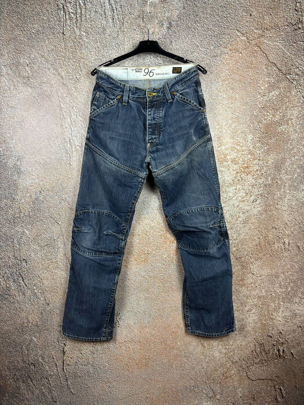 G-Star G Star Elwood 96 Denim Buckle Back Jeans Size 33 Size US 33 - 2 Thumbnail
