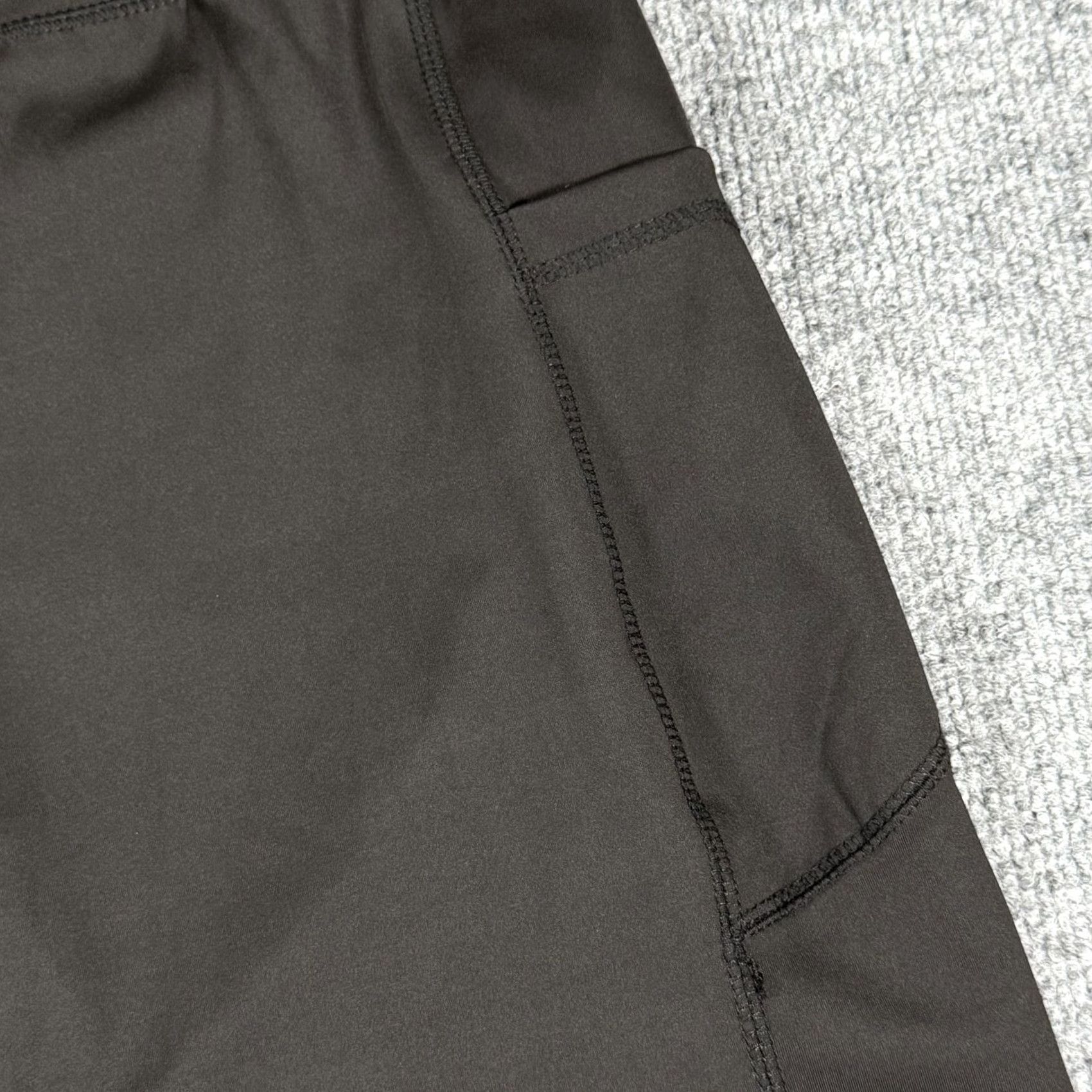 Vintage Athletic Pants Womens XL Black Cropped Wide Leg Stretch Yoga Pockets Gym Leisure Size 40" / US 18 - 3 Thumbnail
