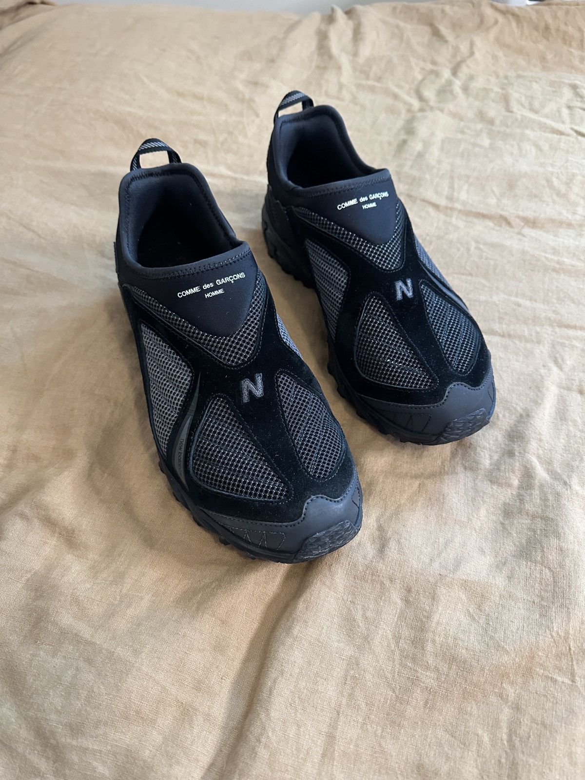 image of Comme Des Garcons Homme x New Balance Comme Des Garçons X New Balance 610 Mule Shoes in Black, Men'