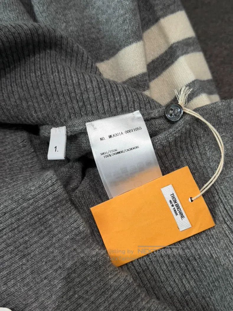 Thom Browne Thom Browne Medium gray cashmere crewneck Size US S / EU 44-46 / 1 - 7 Thumbnail