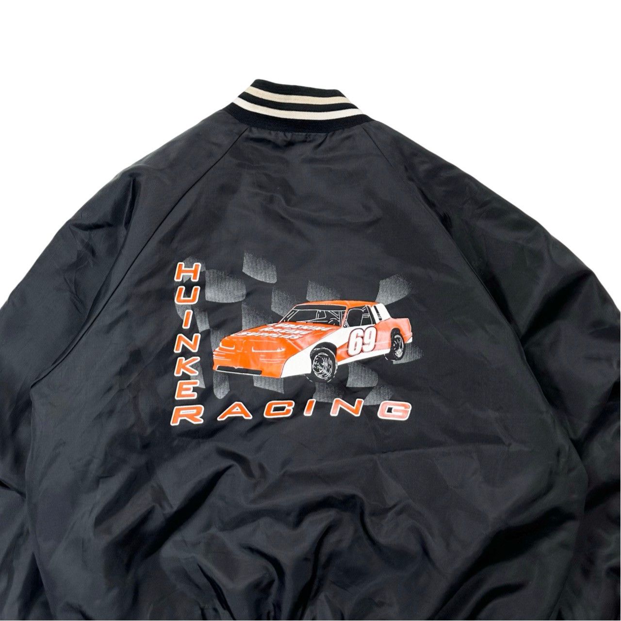 Vintage Vintage 90s Huinker Racing Big Print Button Up Light Jacket Size US XL / EU 56 / 4 - 3 Thumbnail