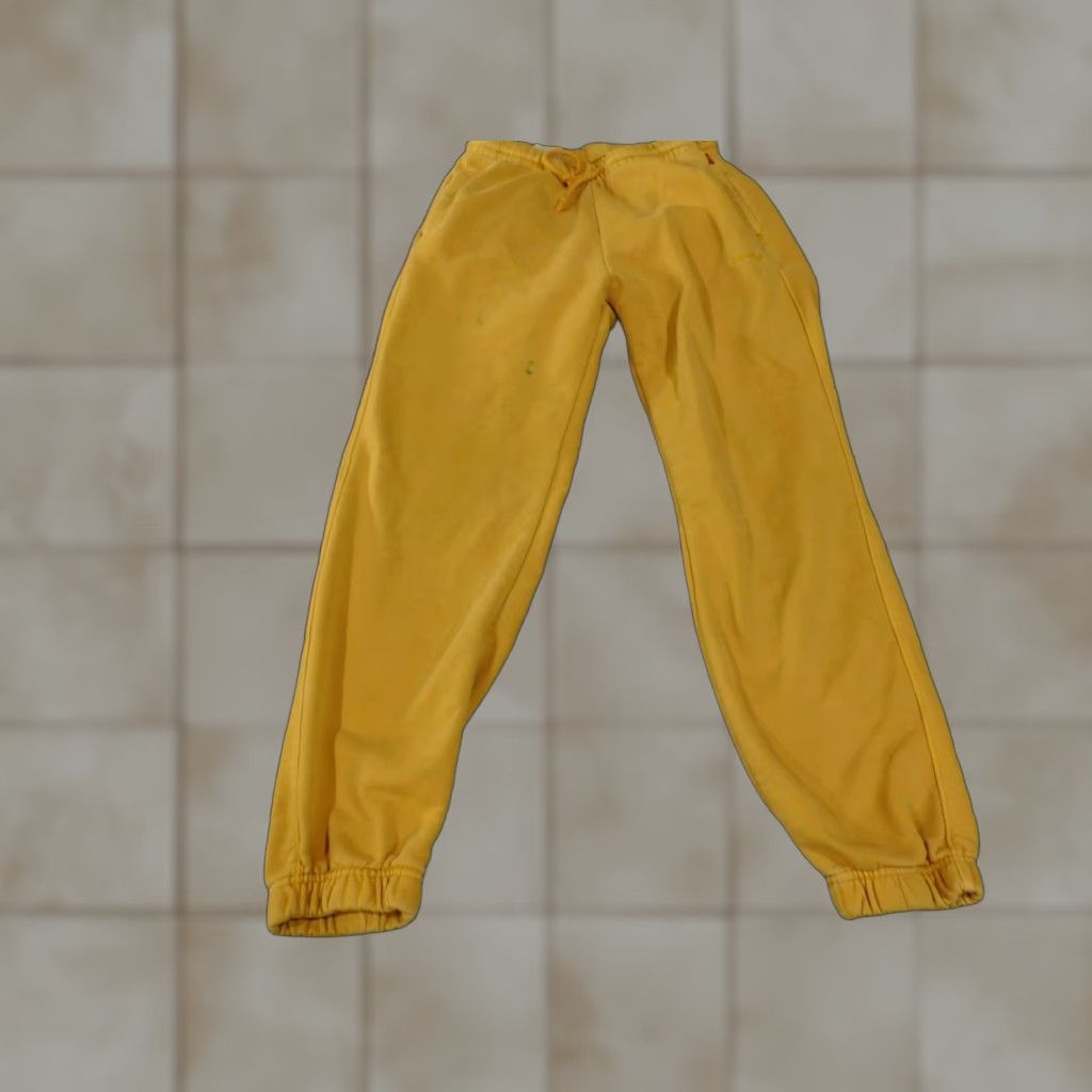 Levi's VINTAGE Levi's Pants Mens Small Yellow Jogger Sweatpants Drawstring Elastic Cuffs Logo Size US 29 - 1 Thumbnail