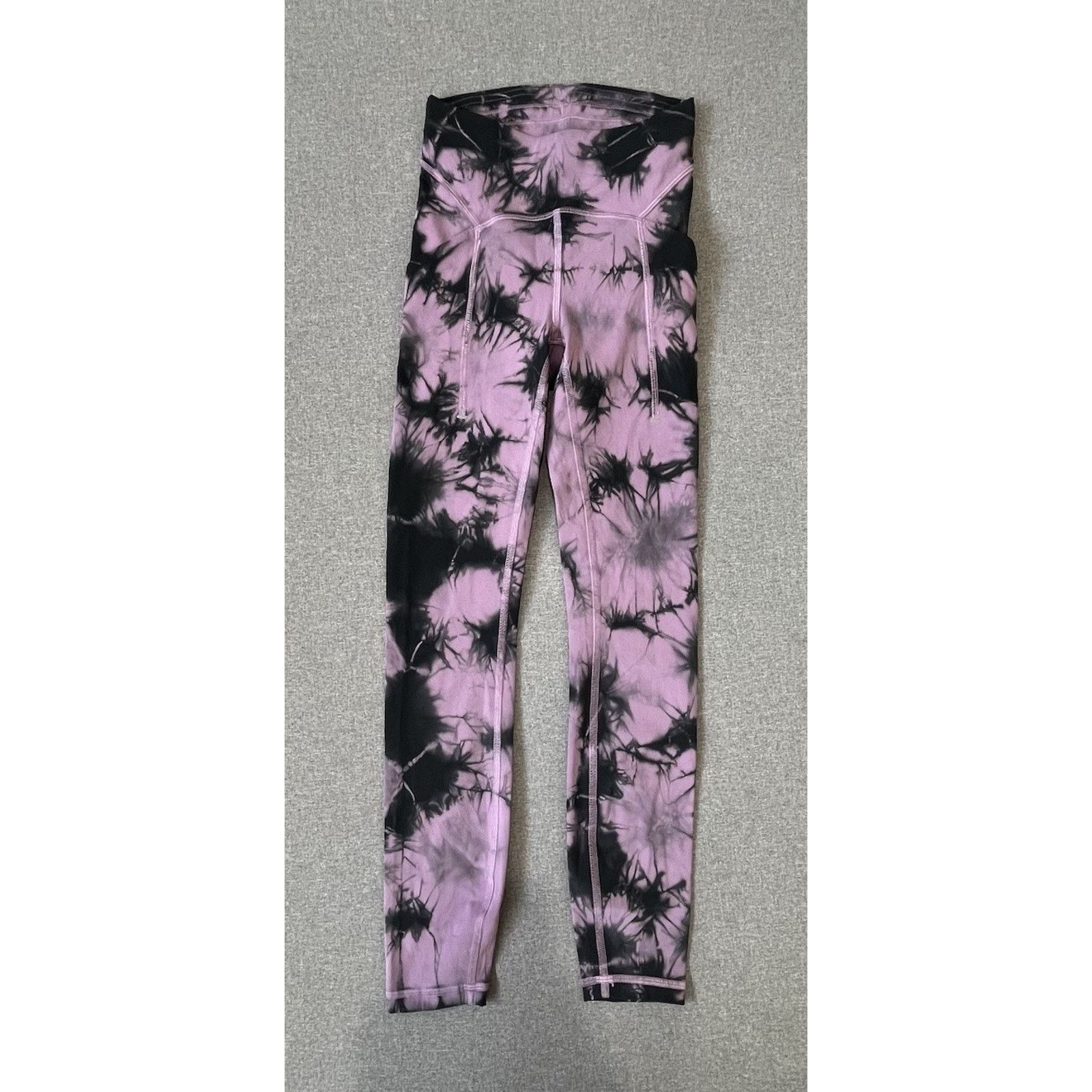 Lululemon Lululemon Power Thru High-Rise Tight Purple Tie Dye Size 2 Size 26" / US 2 / IT 38 - 1 Thumbnail