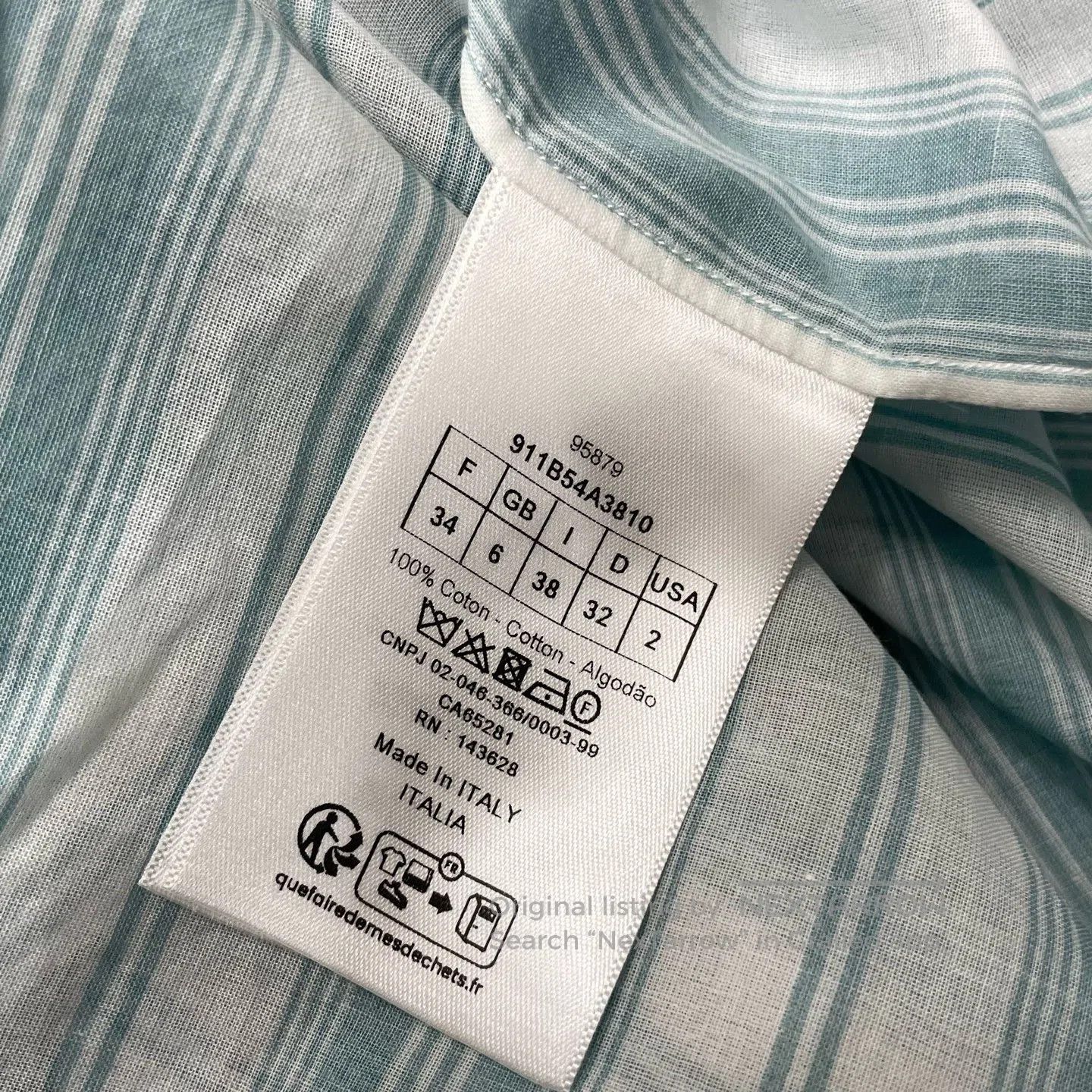 Dior Dior Patterned Long Sleeve Shirt with Long Buttons| Size XXS / US 00 / IT 34 - 5 Thumbnail
