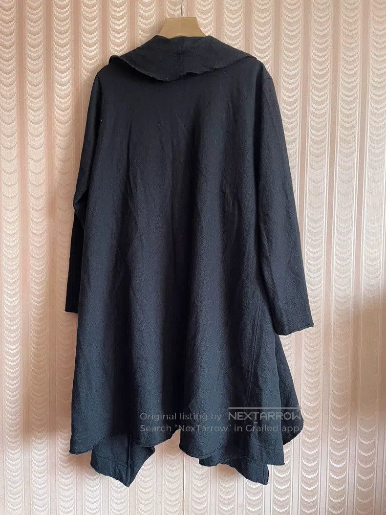 Issey Miyake Issey Miyake Black Wool Trench Coat Jacket Size M / US 6-8 / IT 42-44 - 6 Thumbnail
