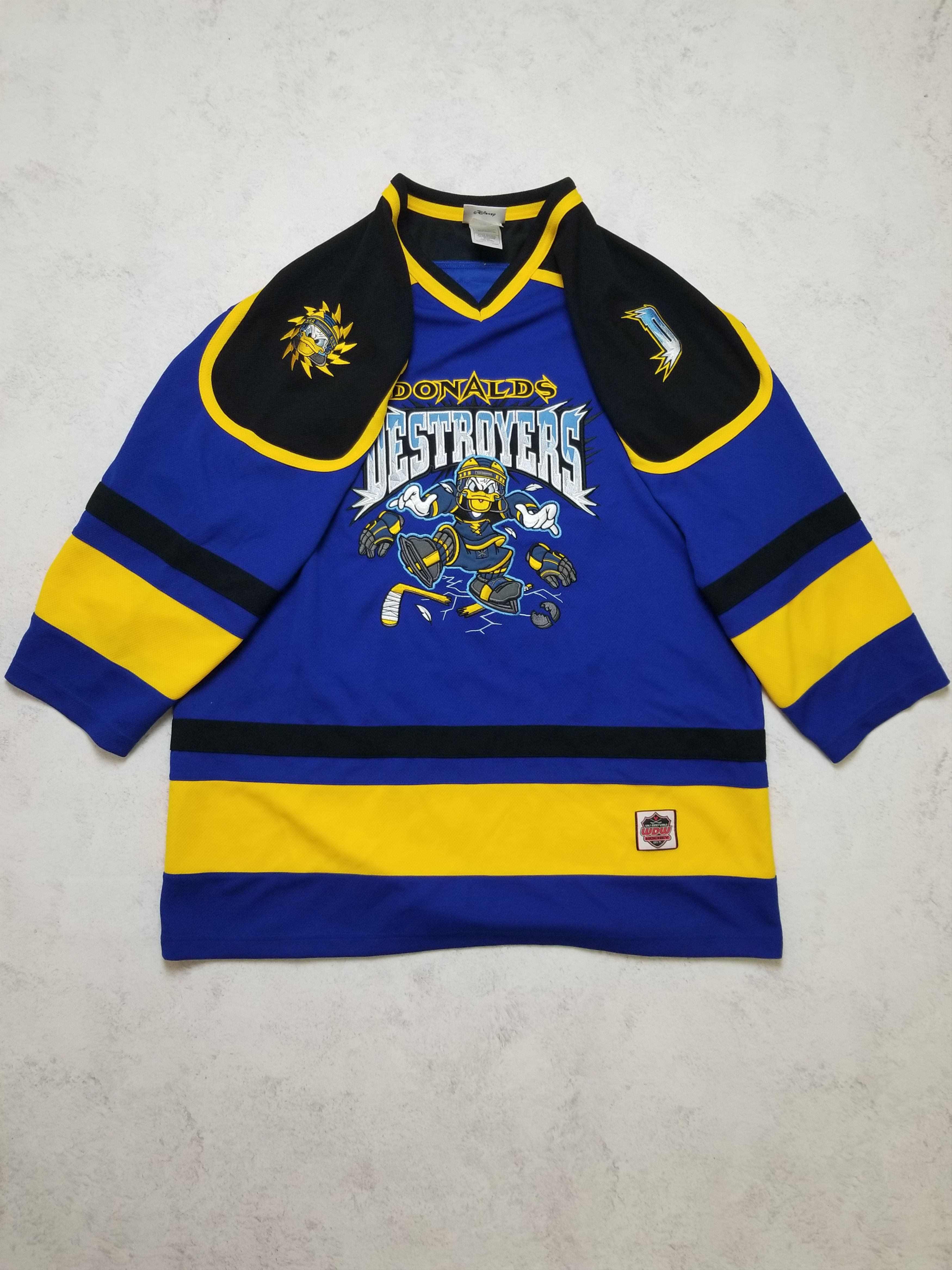 Disney Walt Disney World Kids Donald's Destroyers Hockey Jersey Size US L / EU 52-54 / 3 - 2 Thumbnail