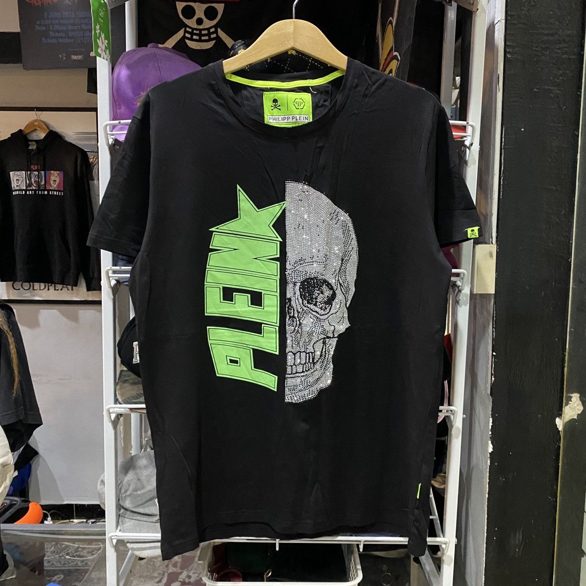 Designer × Philipp Plein Philipp Plein Neon Skull T-shirt Tee Size US L / EU 52-54 / 3 - 1 Thumbnail
