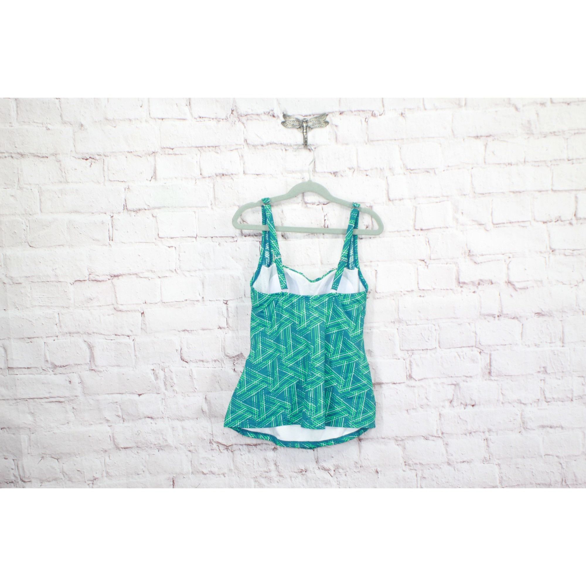 L.L. Bean LL Bean Women's Mix and Match Swimwear Tankini Top Print Size M / US 6-8 / IT 42-44 - 6 Thumbnail