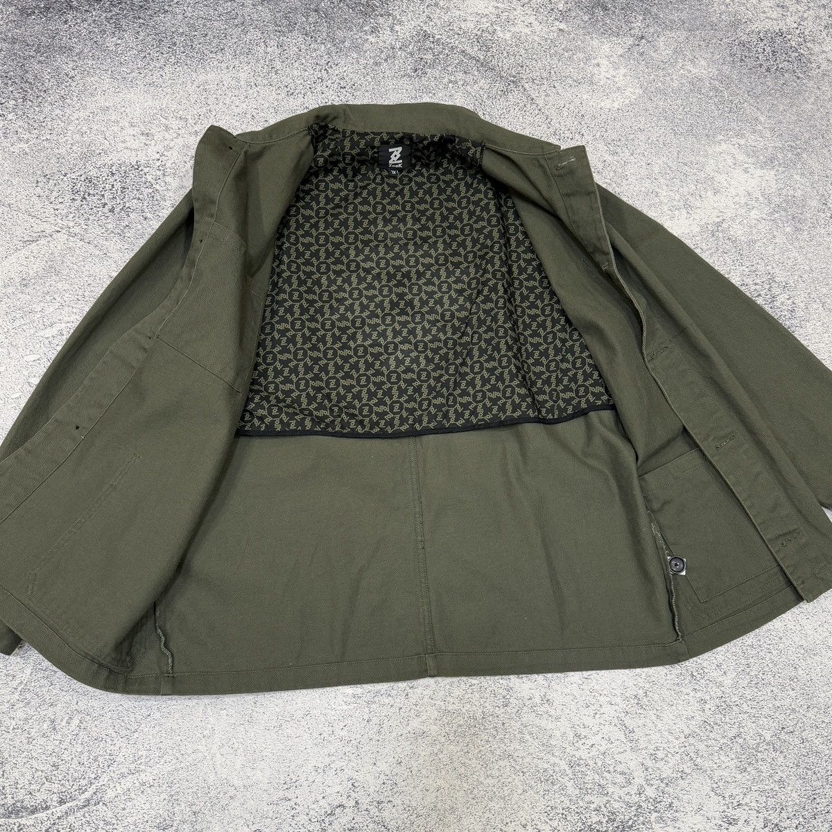 Vintage ZoeK Cotton Twill Inkas Jacket XL Olive Embroidered Size US XL / EU 56 / 4 - 12 Thumbnail